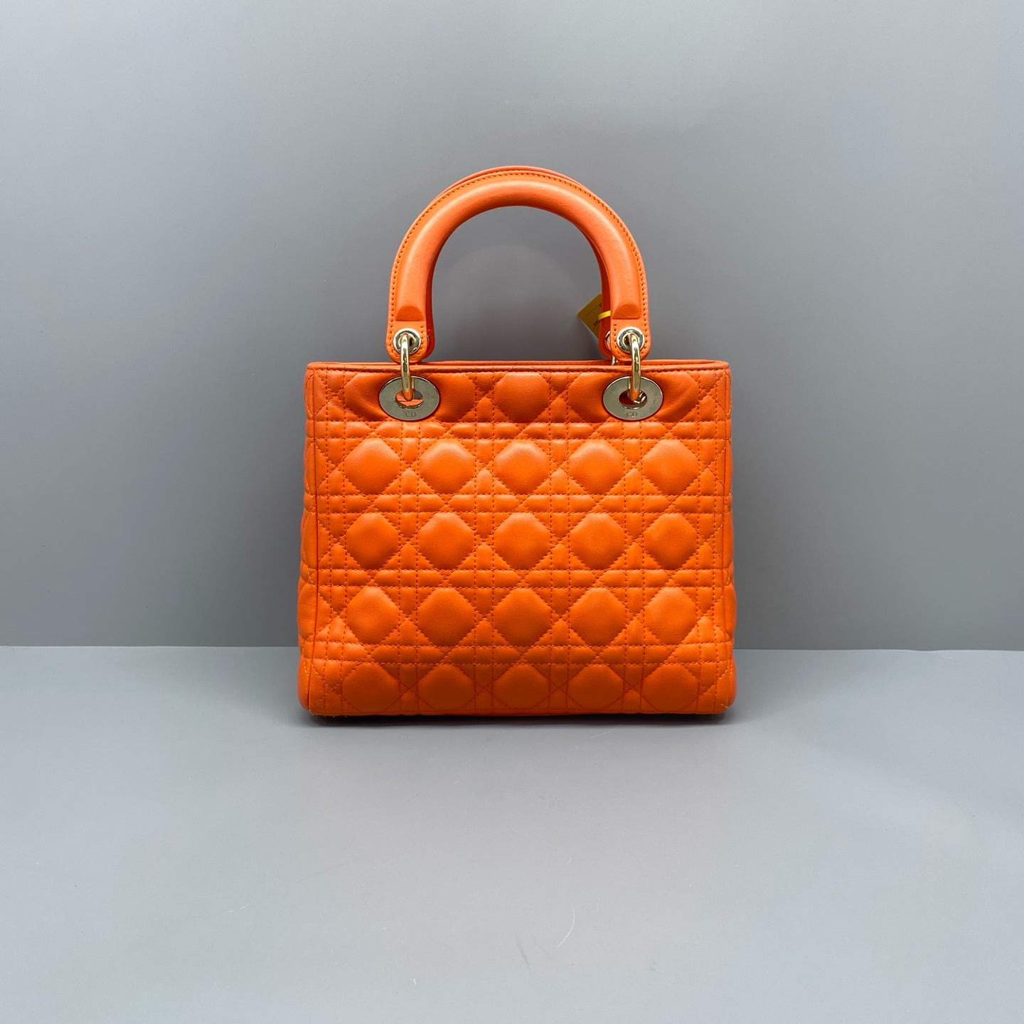 Dior - Lady Dior - Leather - Orange - (medium)