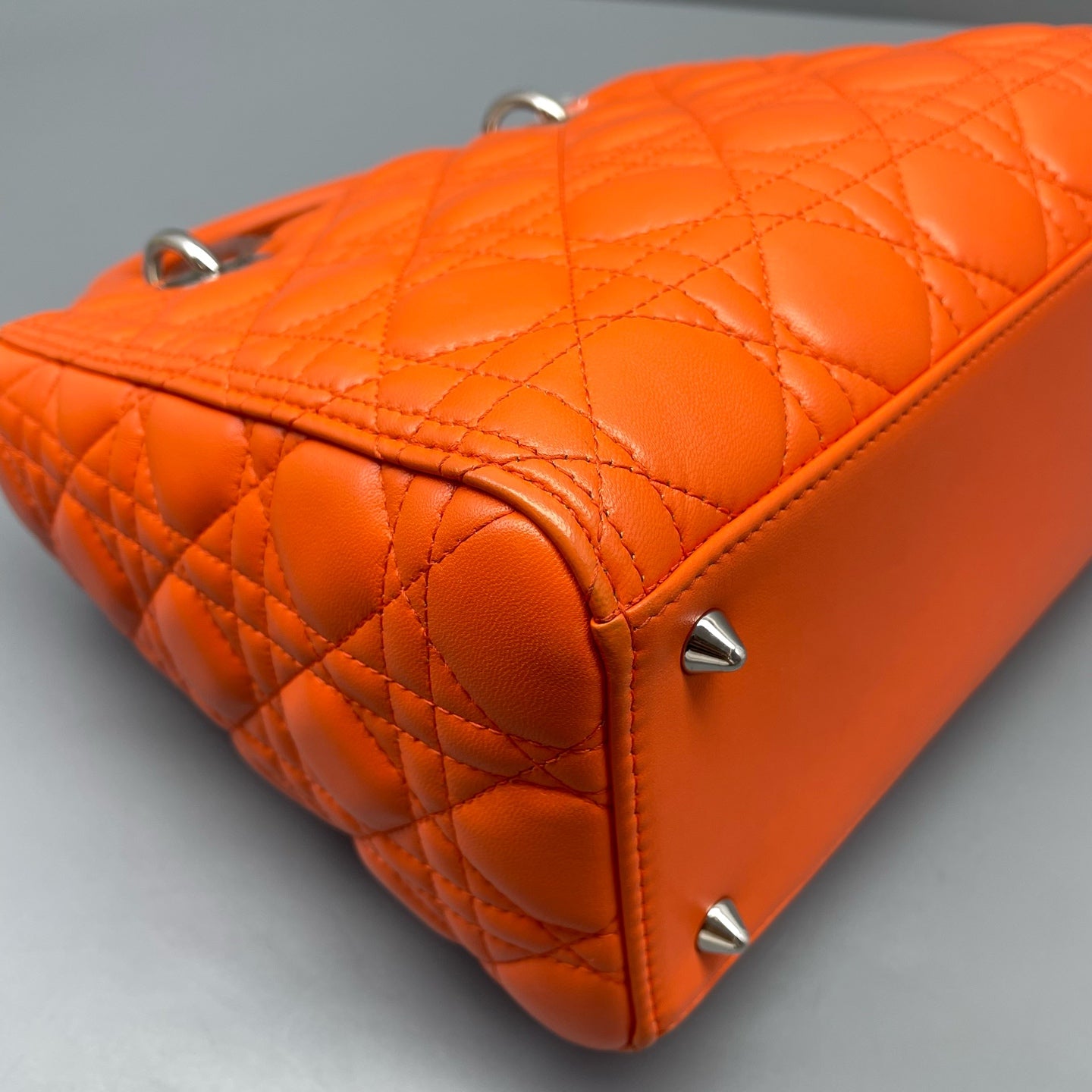 Dior - Lady Dior - Leather - Orange - (Medium)