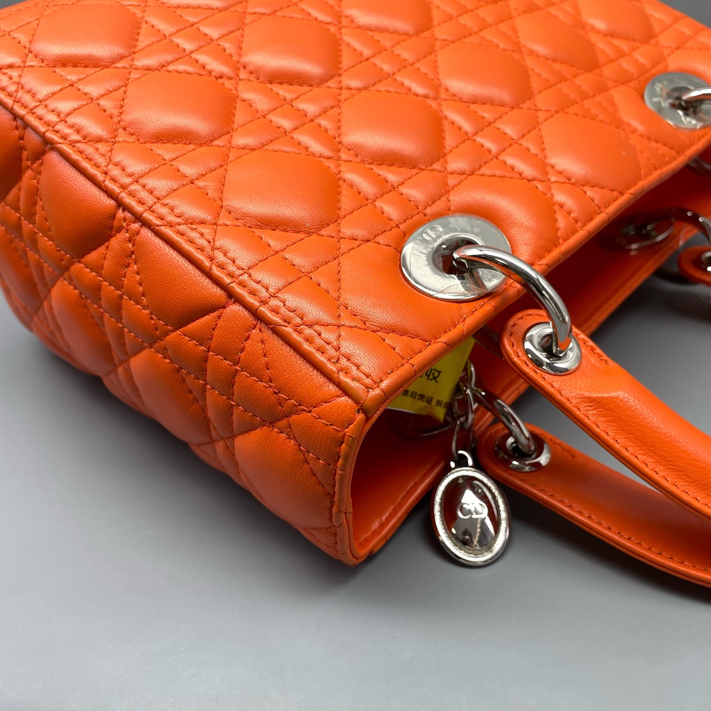 Dior - Lady Dior - Leather - Orange - (Medium)