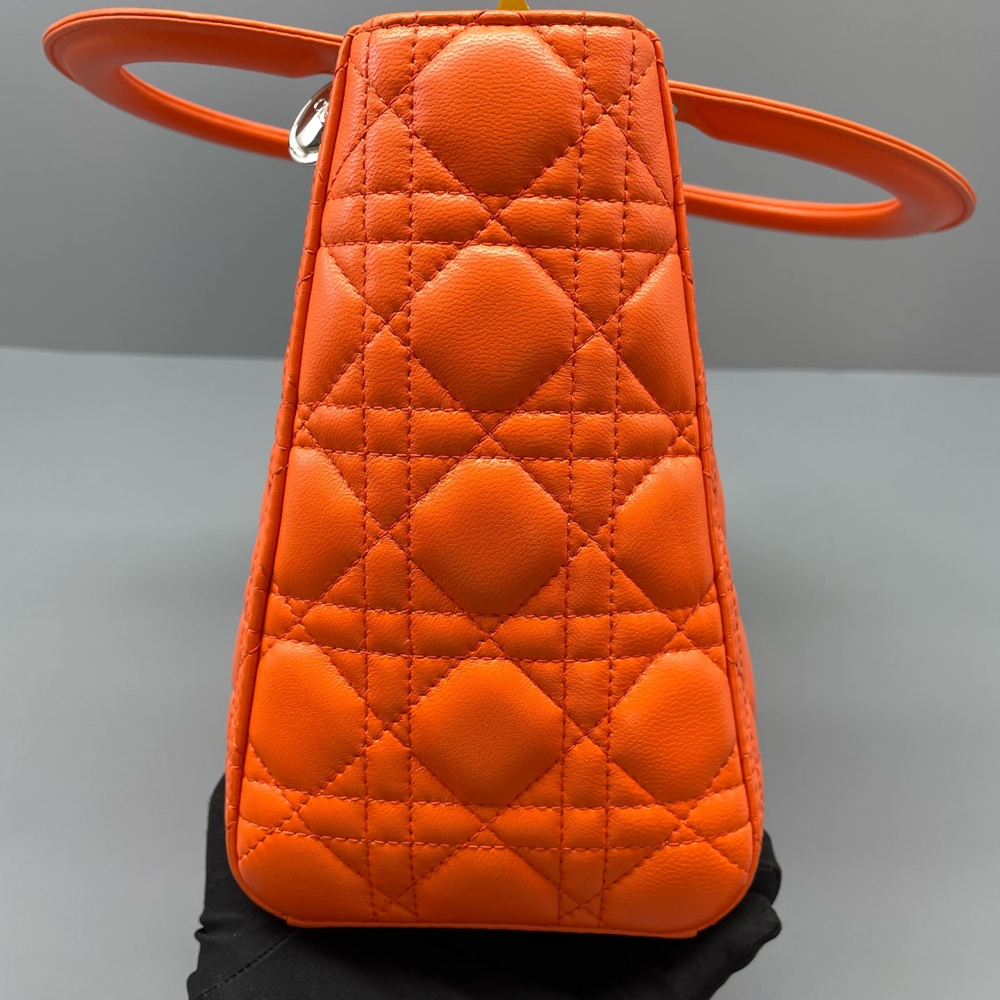 Dior - Lady Dior - Leather - Orange - (Medium)