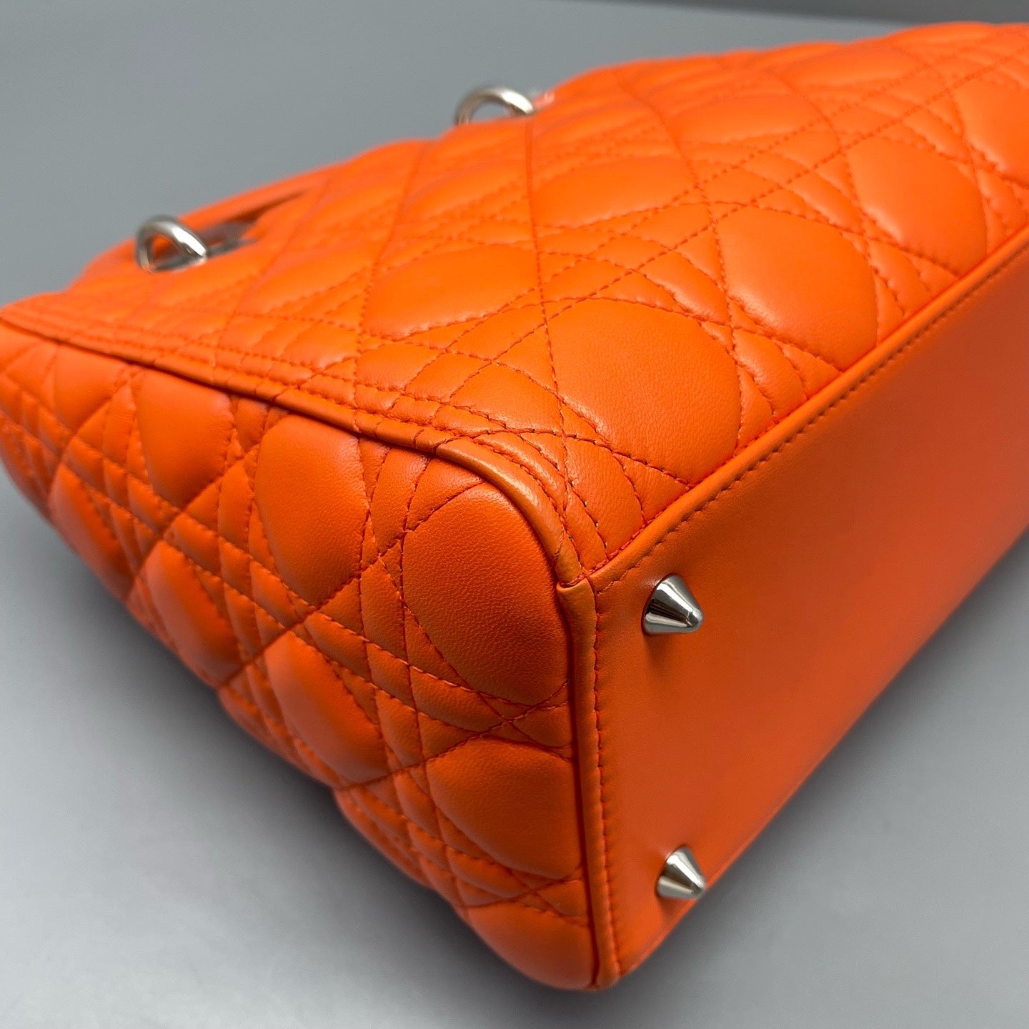 Dior - Lady Dior - Leather - Orange - (medium)