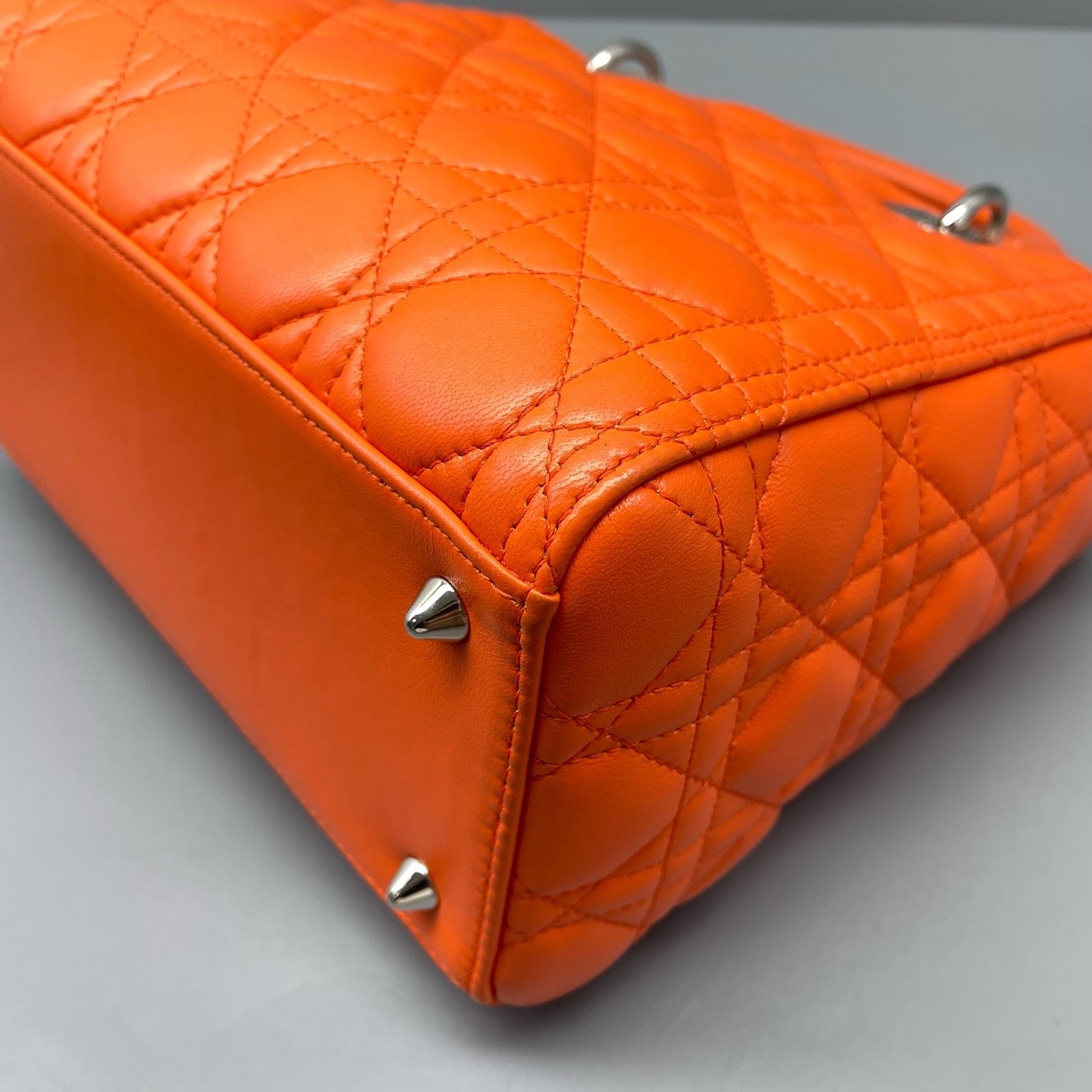 Dior - Lady Dior - Leather - Orange - (medium)