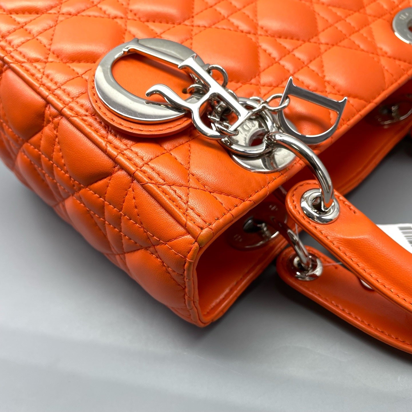 Dior - Lady Dior - Leather - Orange - (medium)