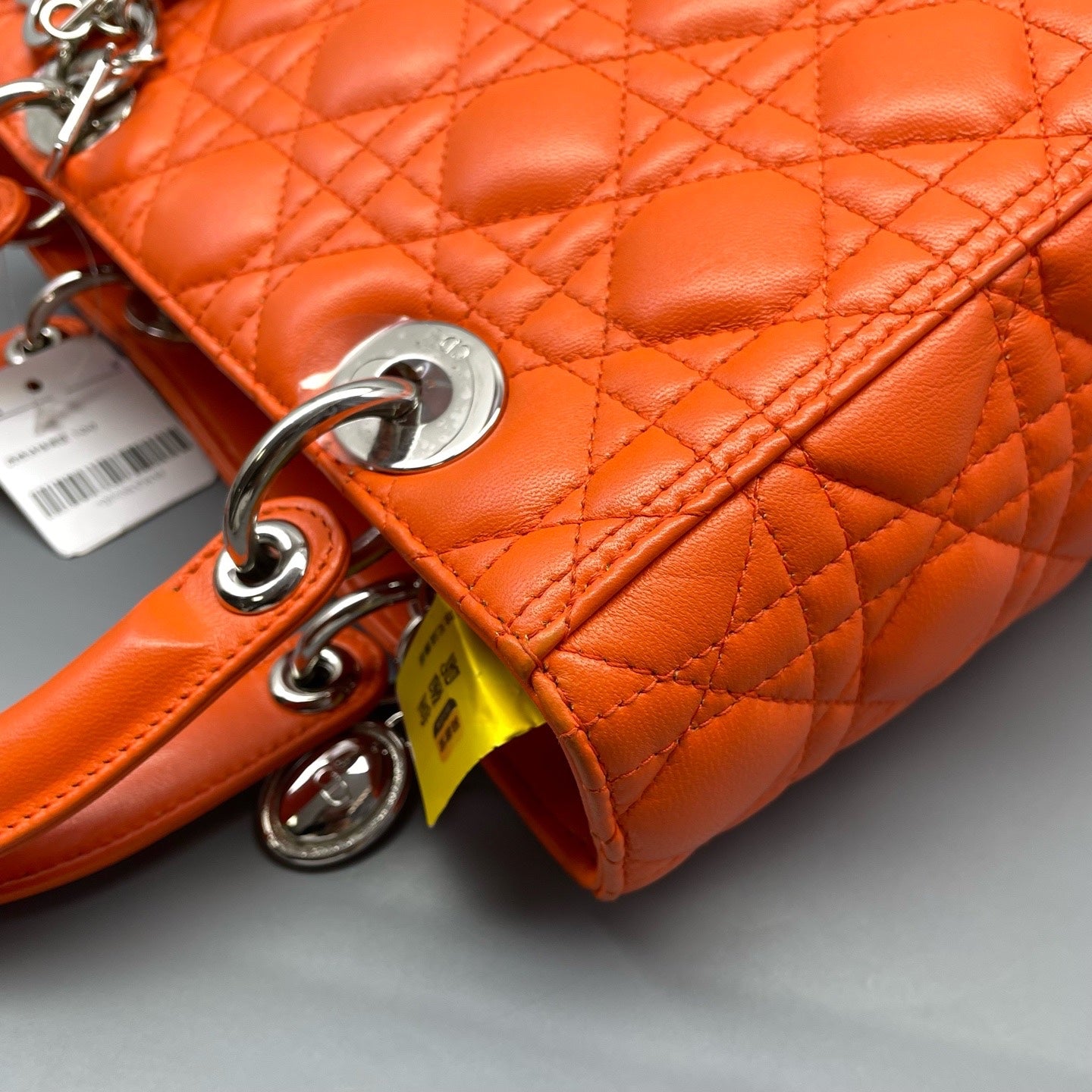 Dior - Lady Dior - Leather - Orange - (medium)