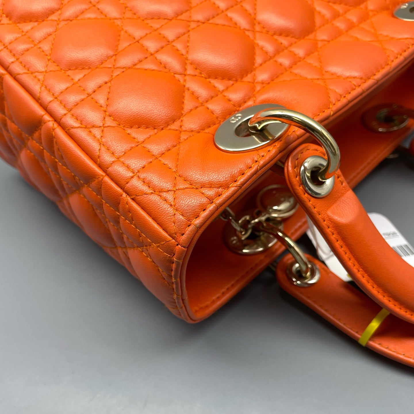 Dior - Lady Dior - Leather - Orange - (medium)