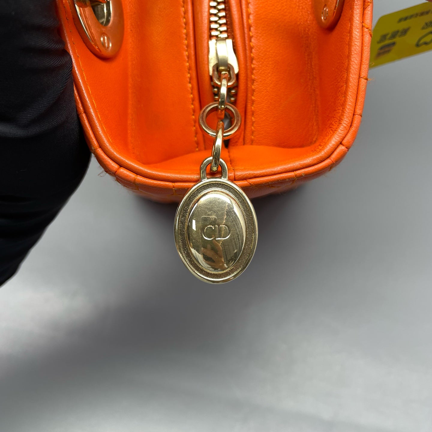 Dior - Lady Dior - Leather - Orange - (medium)