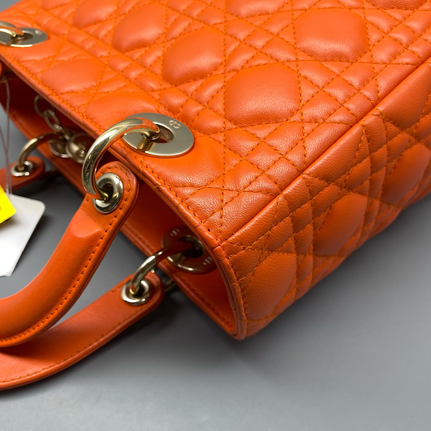 Dior - Lady Dior - Leather - Orange - (medium)