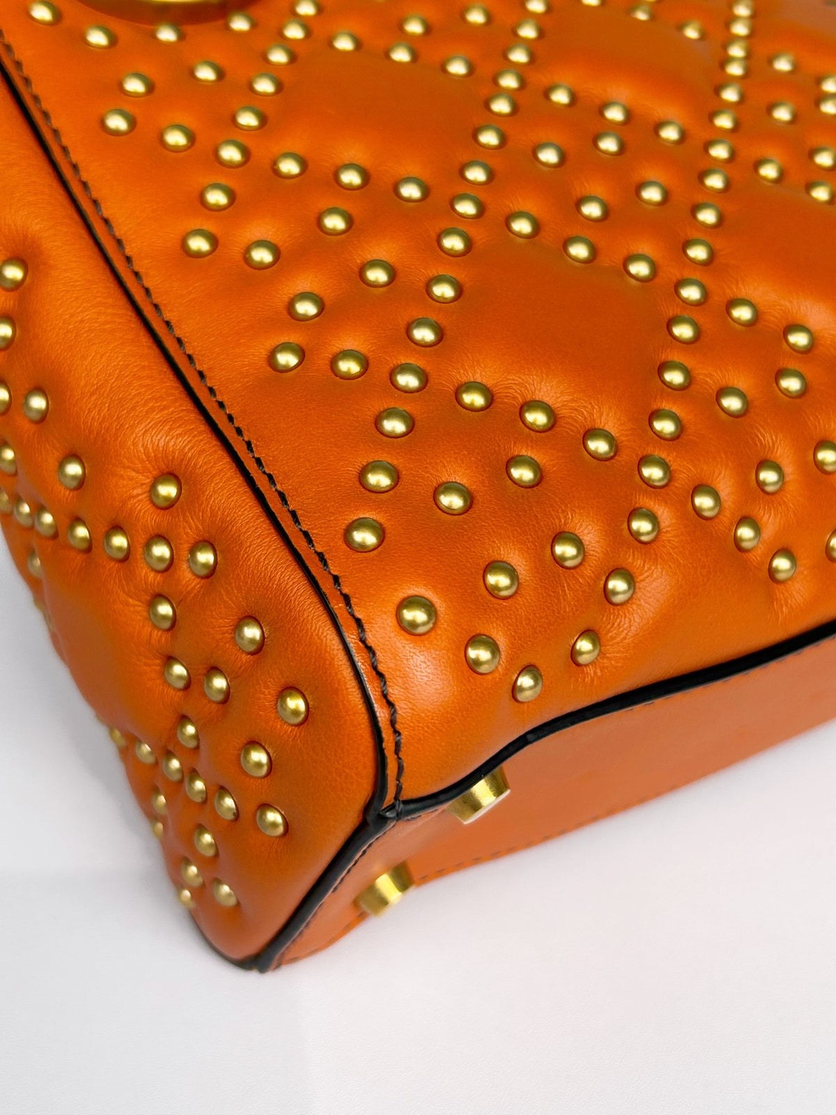 Dior - Lady Dior - Leather - Orange - (mini)