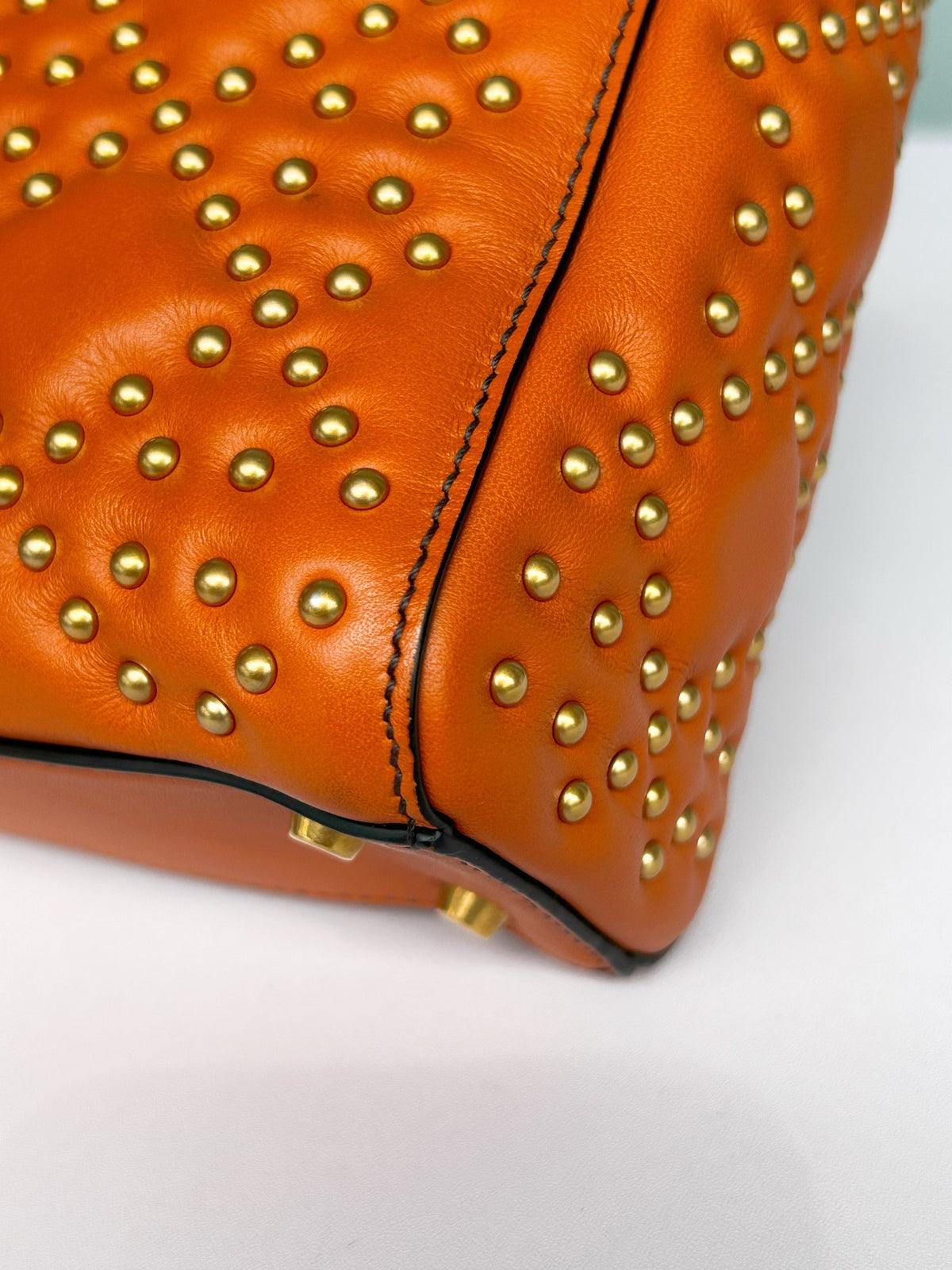 Dior - Lady Dior - Leather - Orange - (mini)