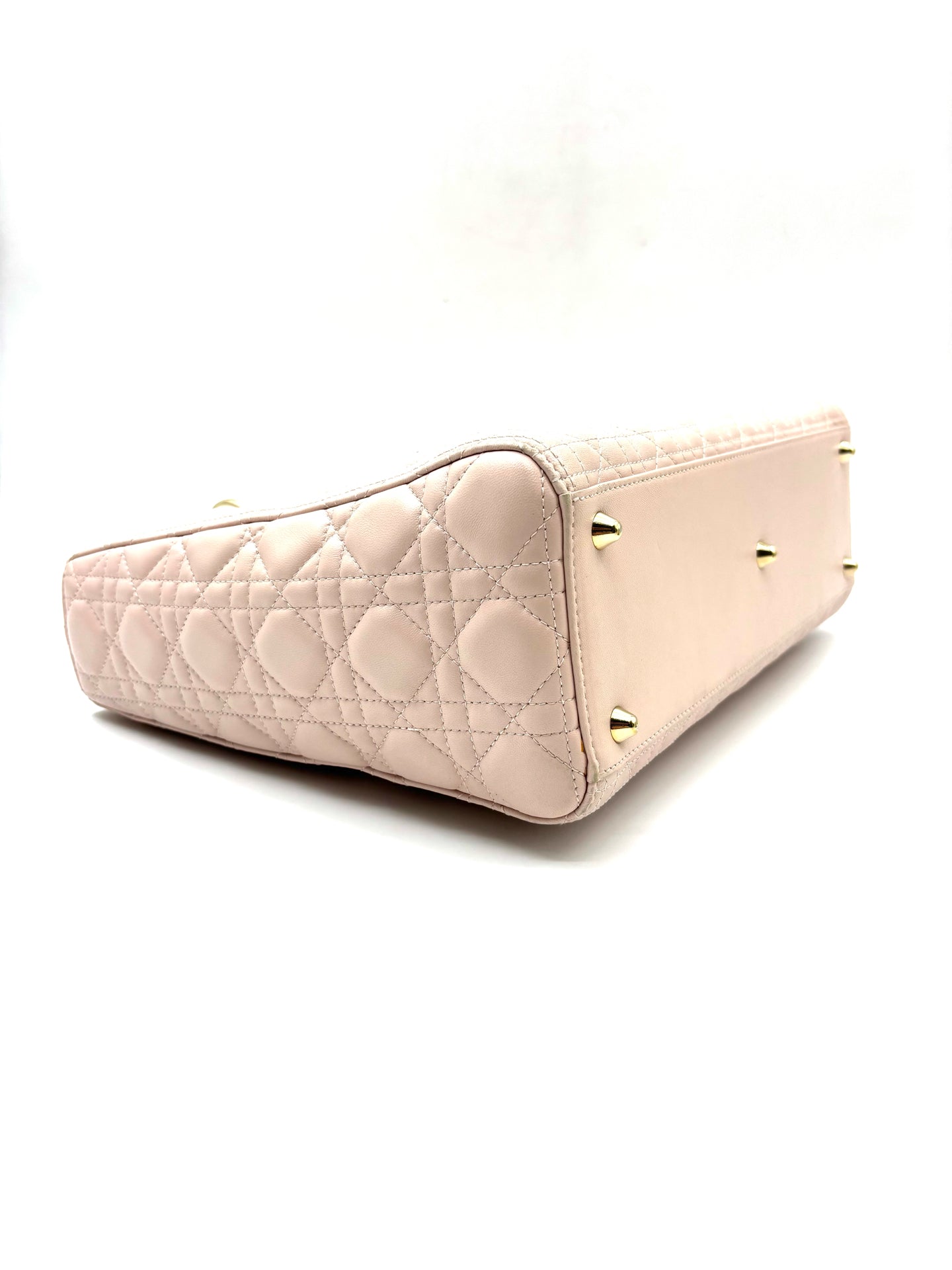 Dior - Lady Dior - Leather - Pink - (large)