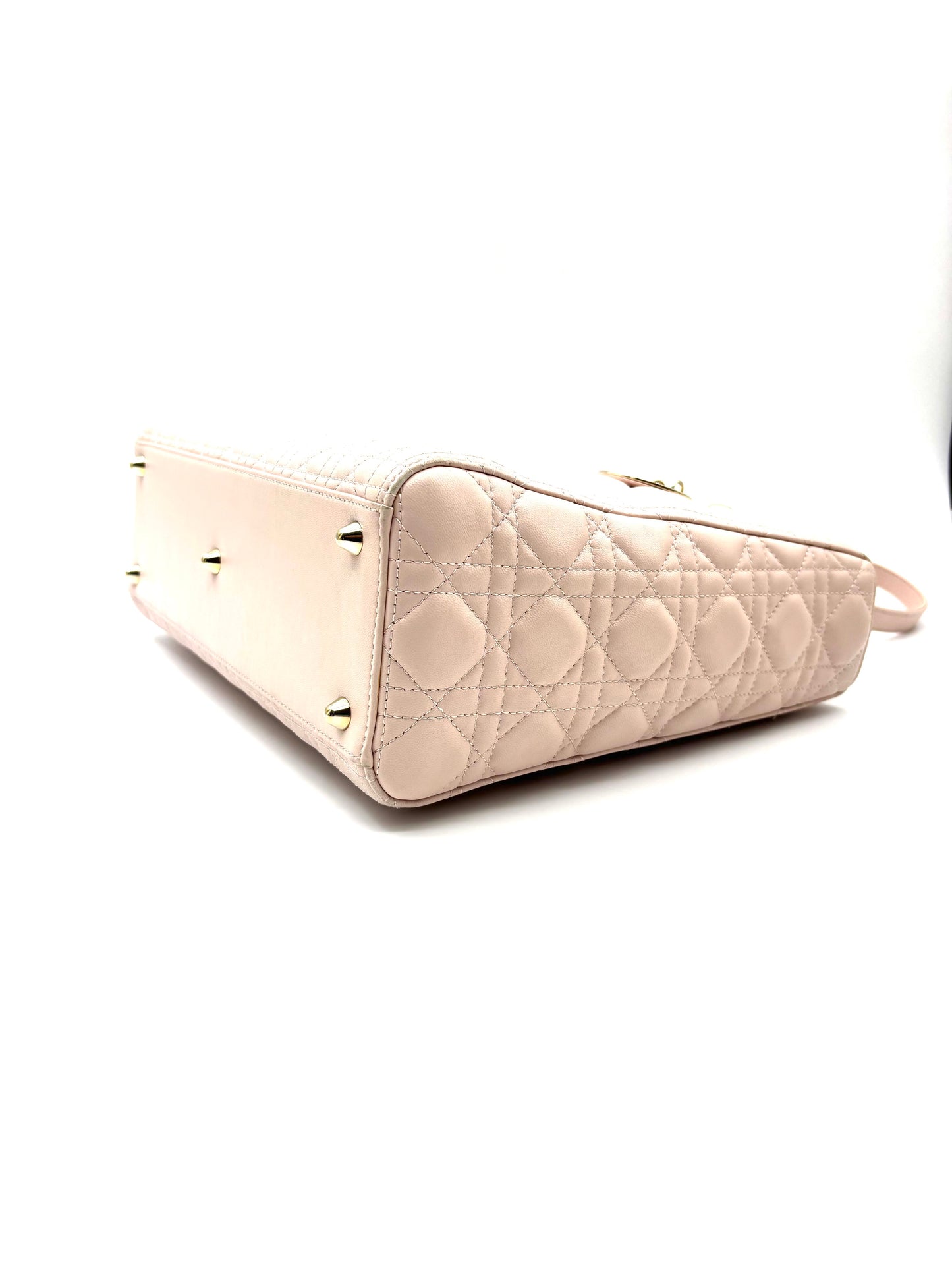 Dior - Lady Dior - Leather - Pink - (large)