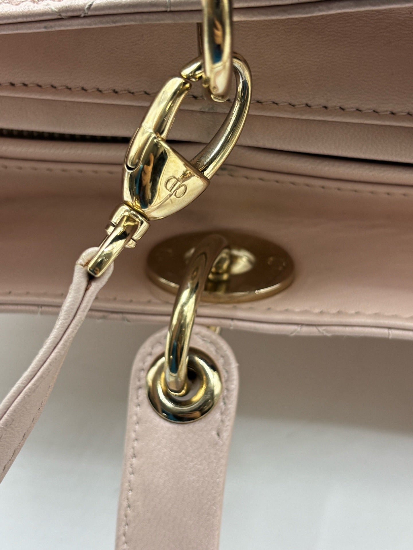 Dior - Lady Dior - Leather - Pink - (large)