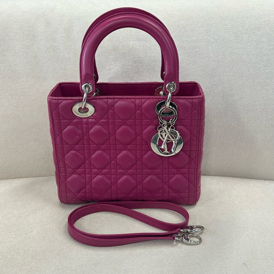 Dior - Lady Dior - Leather - Pink - (medium)