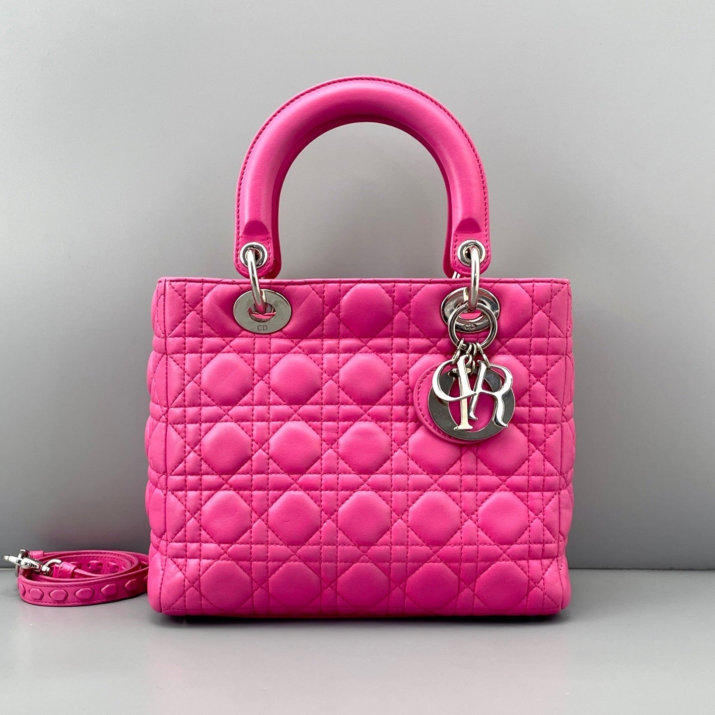Dior - Lady Dior - Leather - Pink - (Medium)