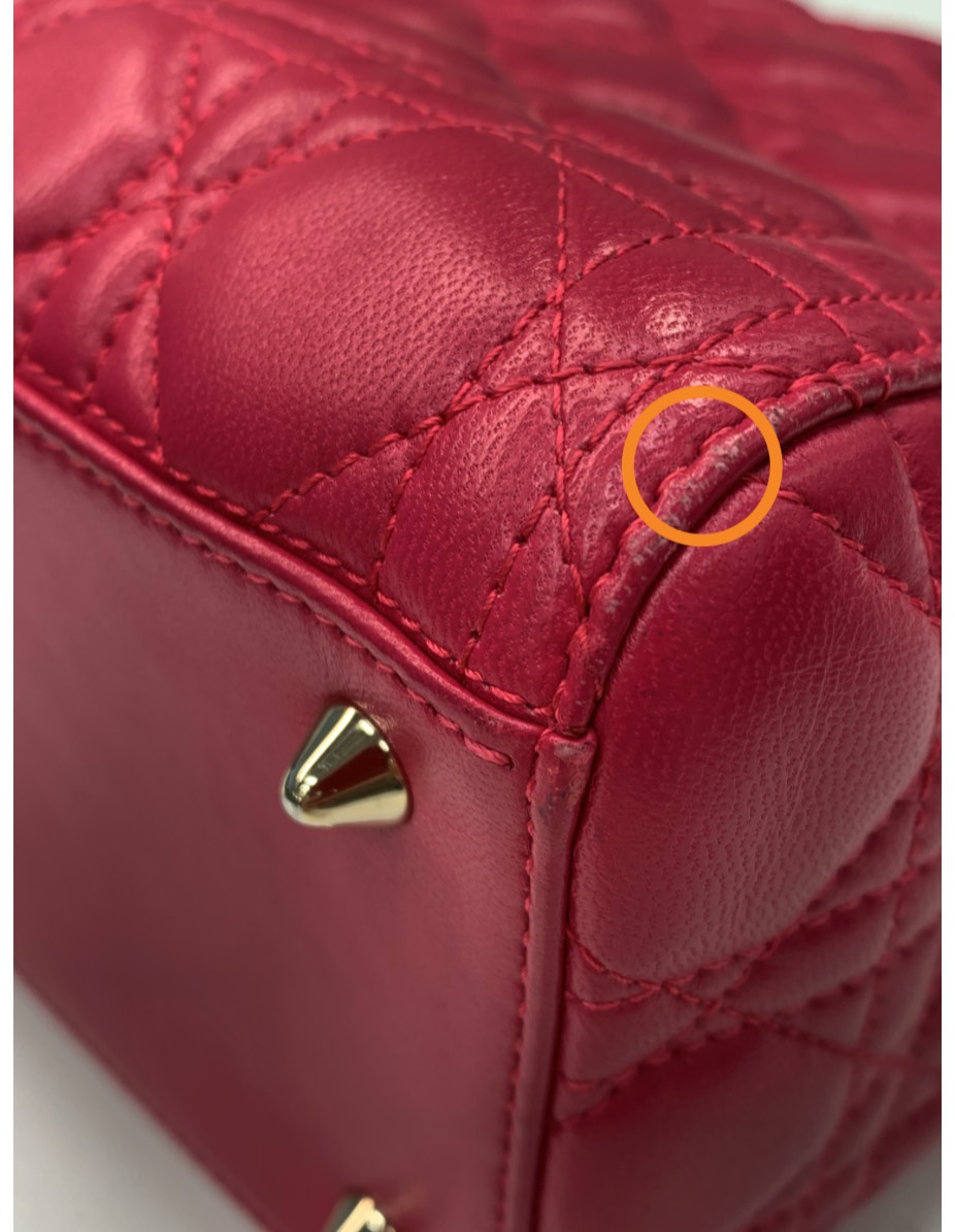 Dior - Lady Dior - Leather - Pink - (medium)
