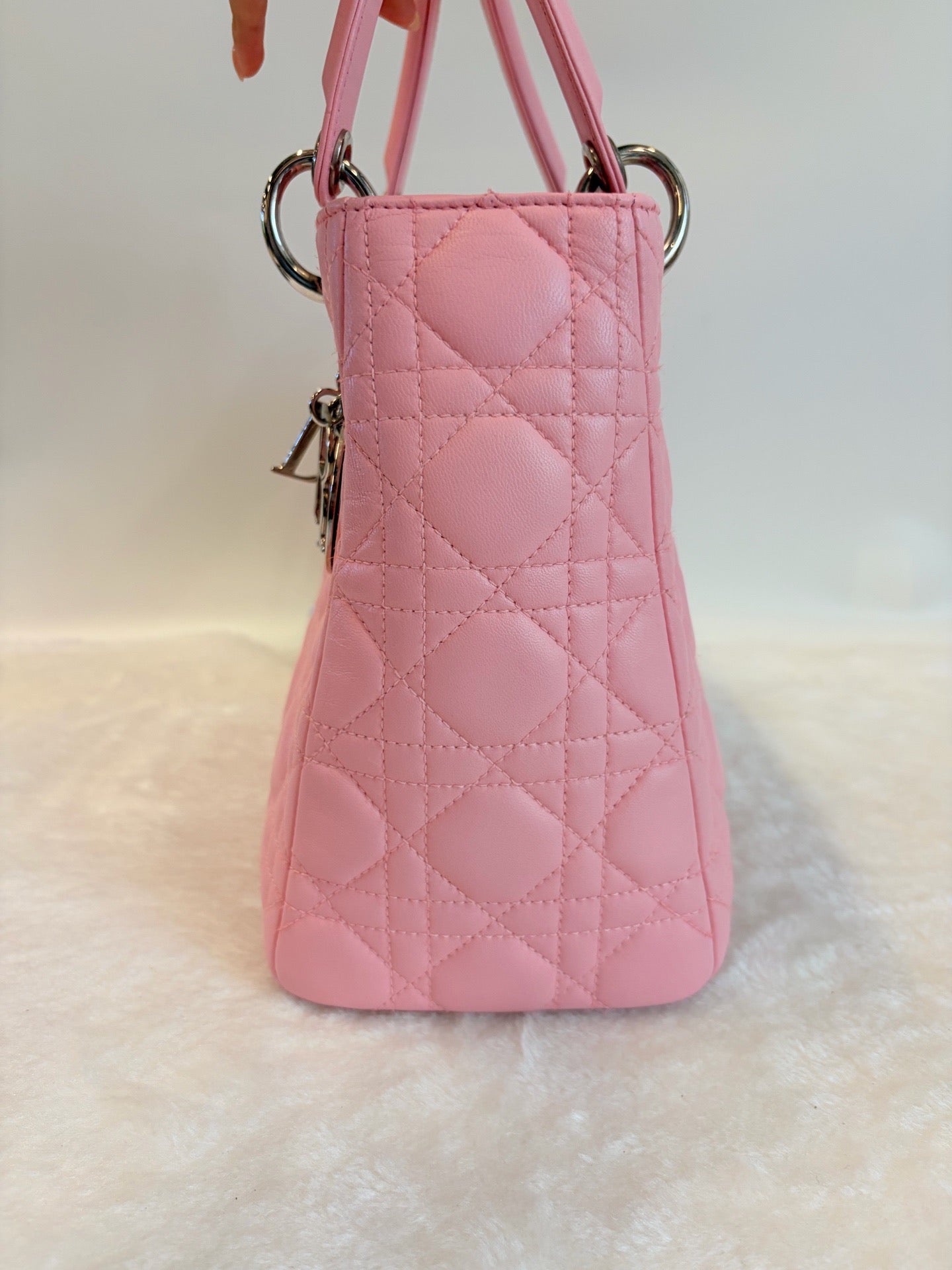 Dior - Lady Dior - Leather - Pink - (Medium)