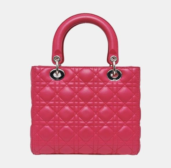 Dior - Lady Dior - Leather - Pink - (medium)