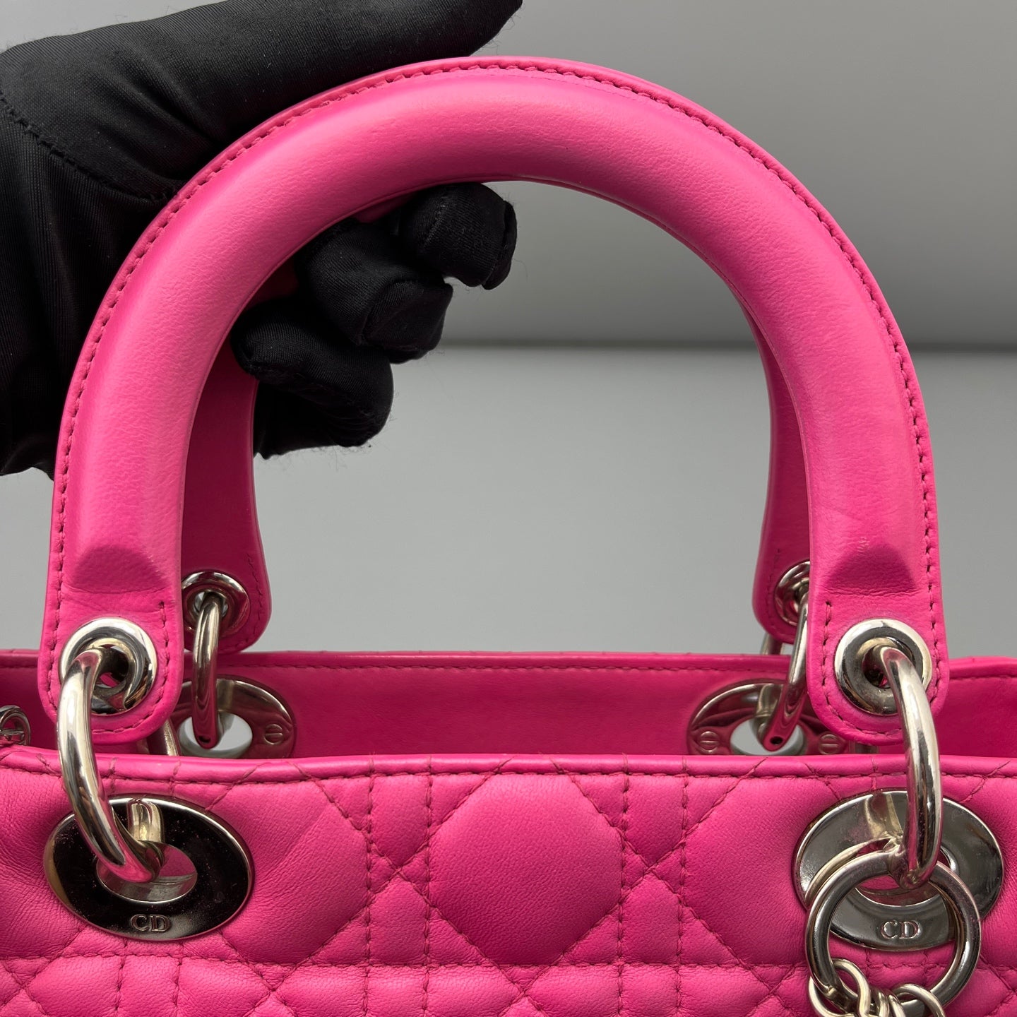 Dior - Lady Dior - Leather - Pink - (medium)
