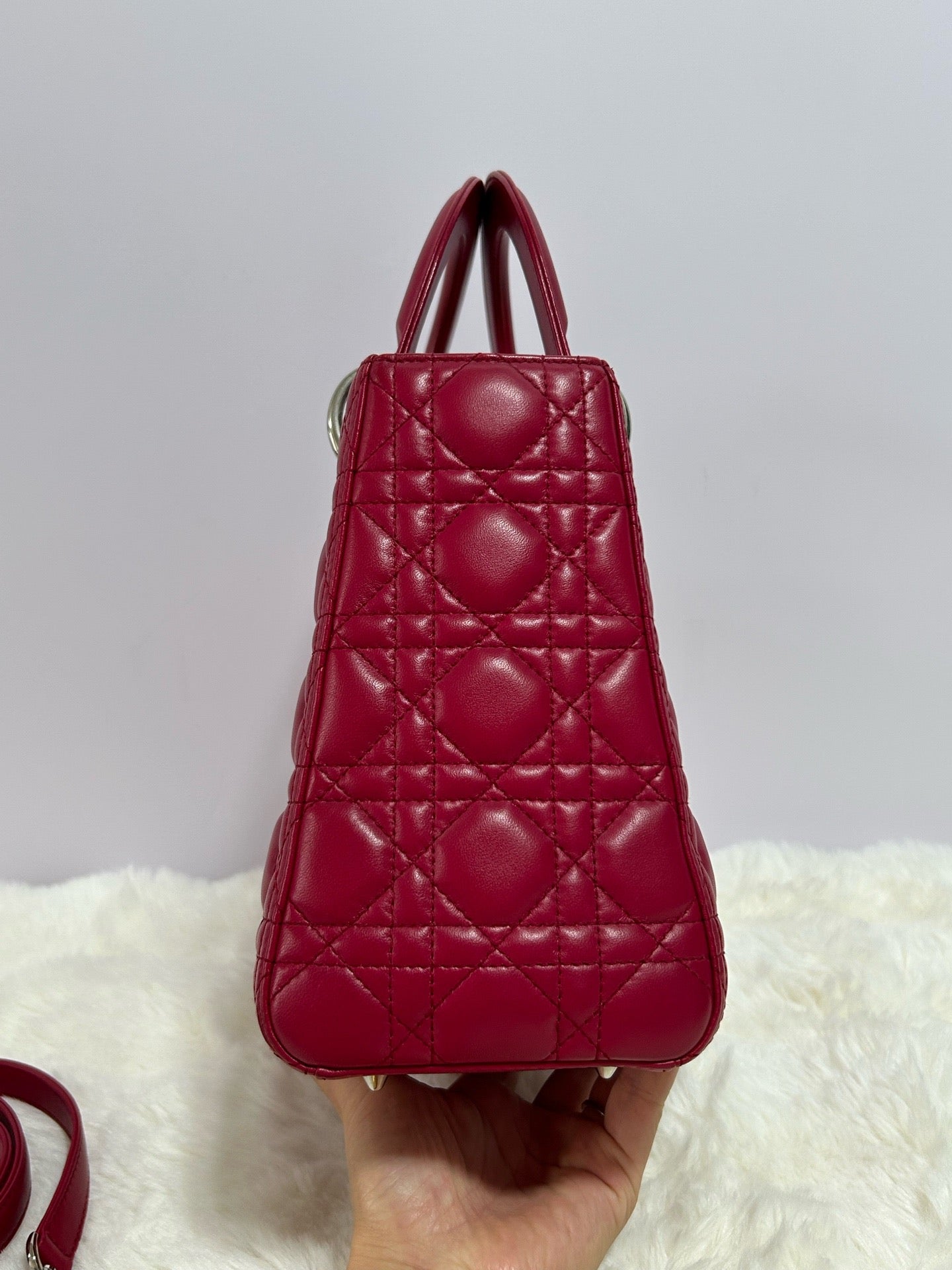 Dior - Lady Dior - Leather - Pink - (medium)
