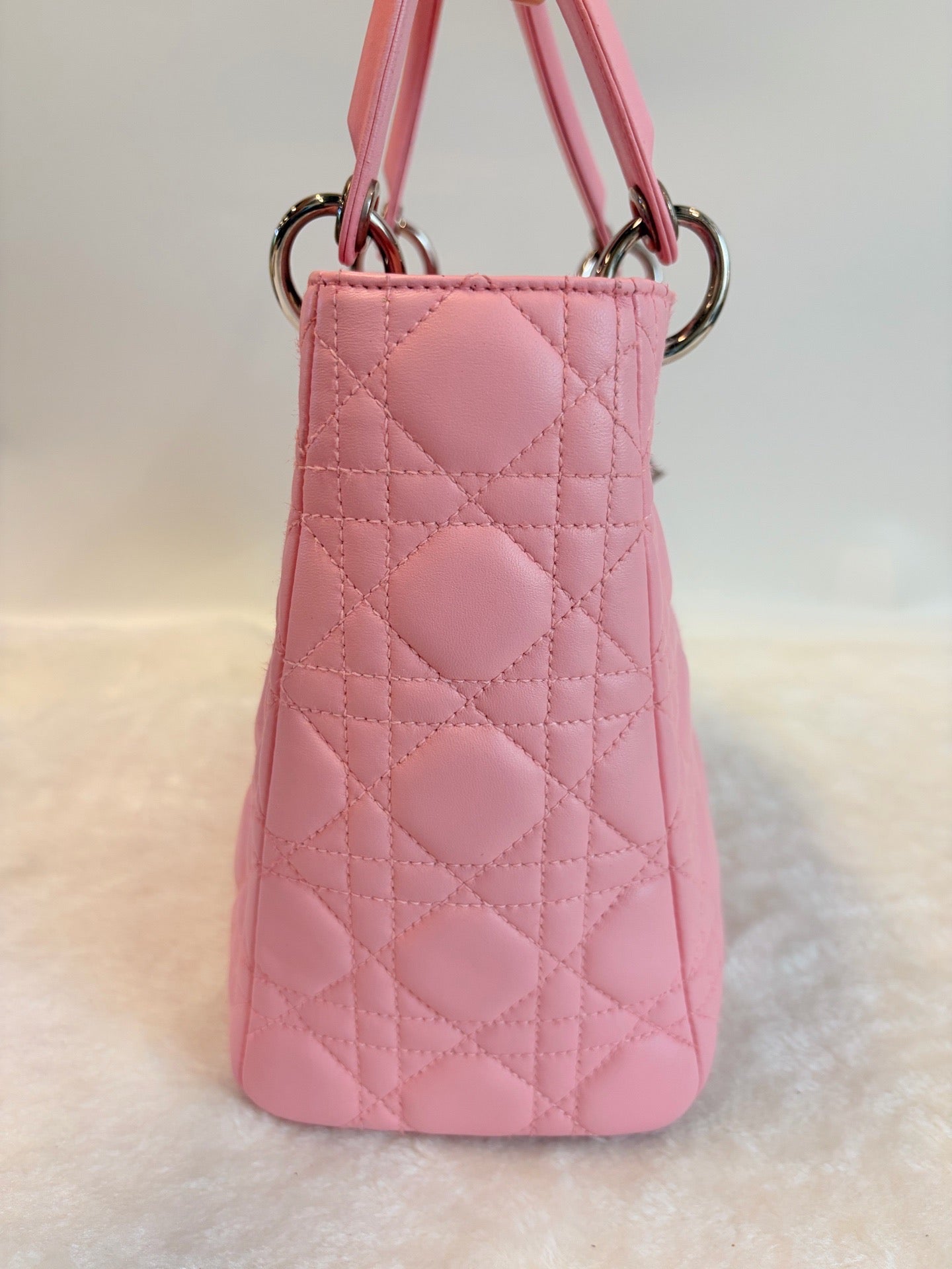 Dior - Lady Dior - Leather - Pink - (Medium)