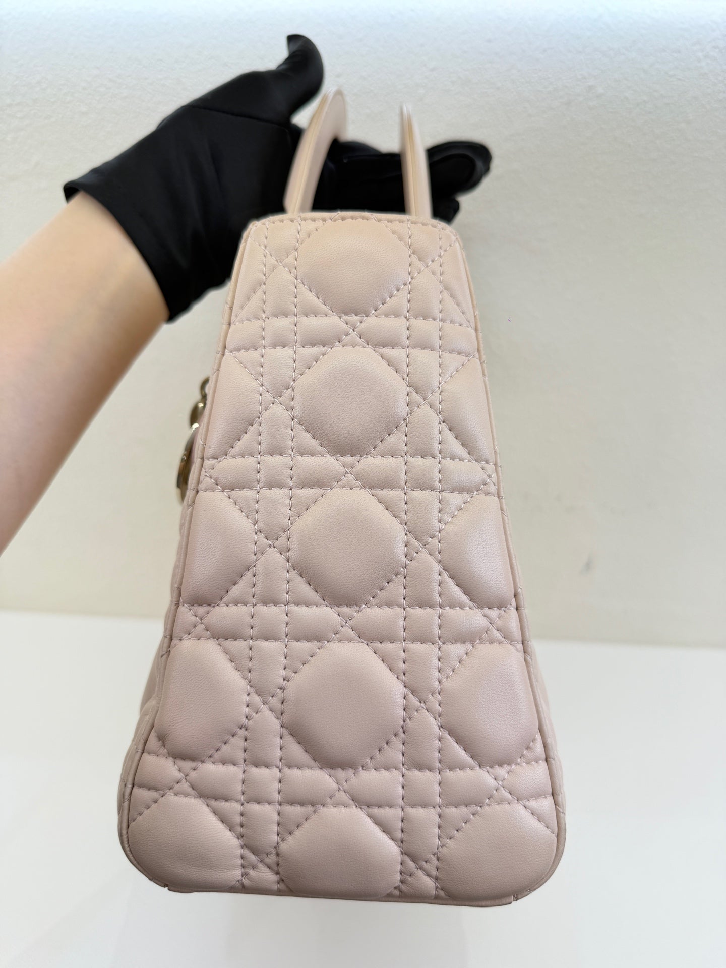 Dior - Lady Dior - Leather - Pink - (Medium)