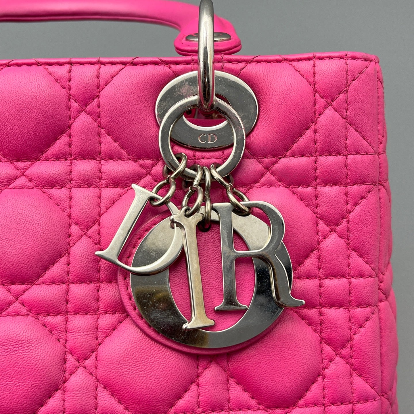 Dior - Lady Dior - Leather - Pink - (medium)