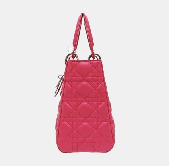 Dior - Lady Dior - Leather - Pink - (medium)