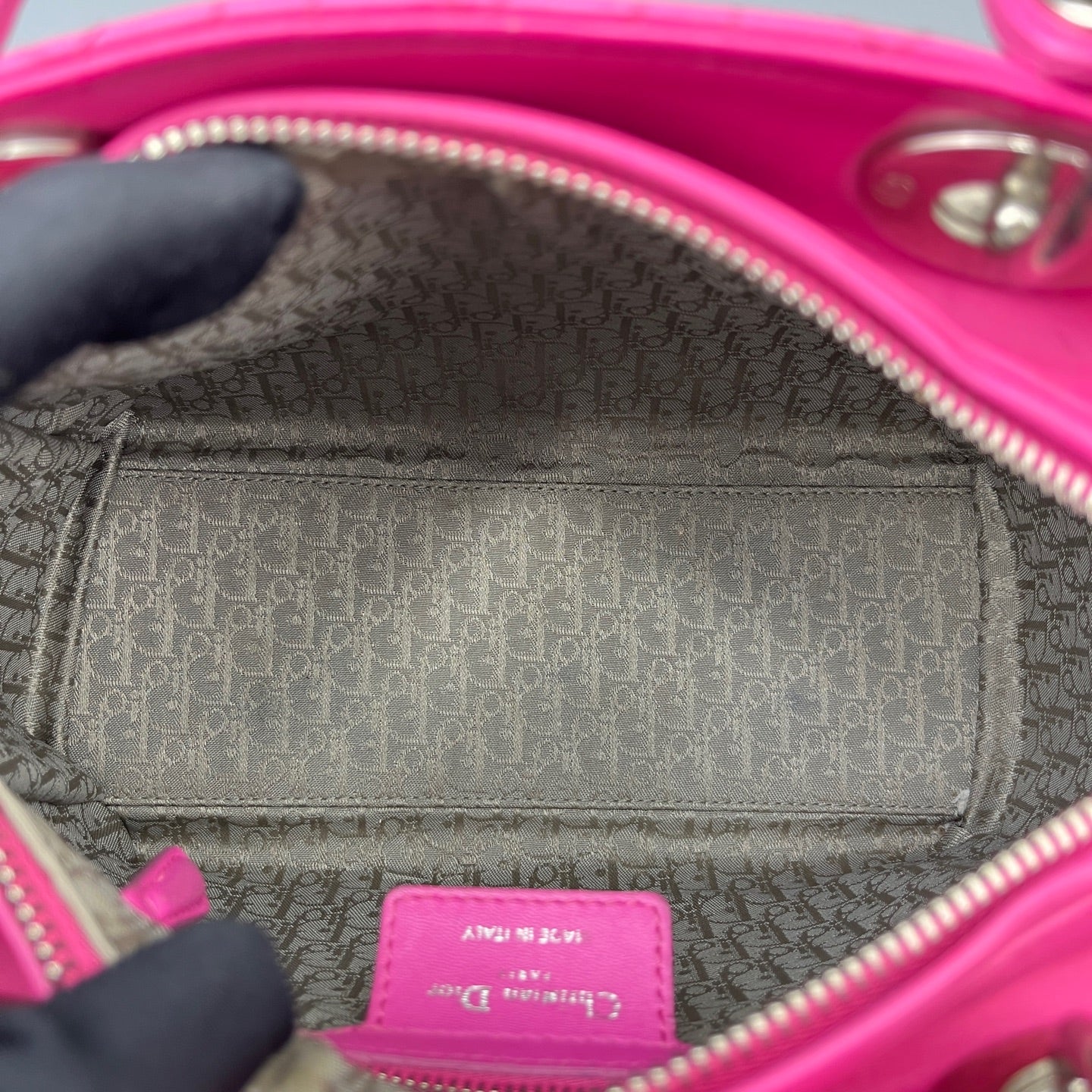 Dior - Lady Dior - Leather - Pink - (medium)