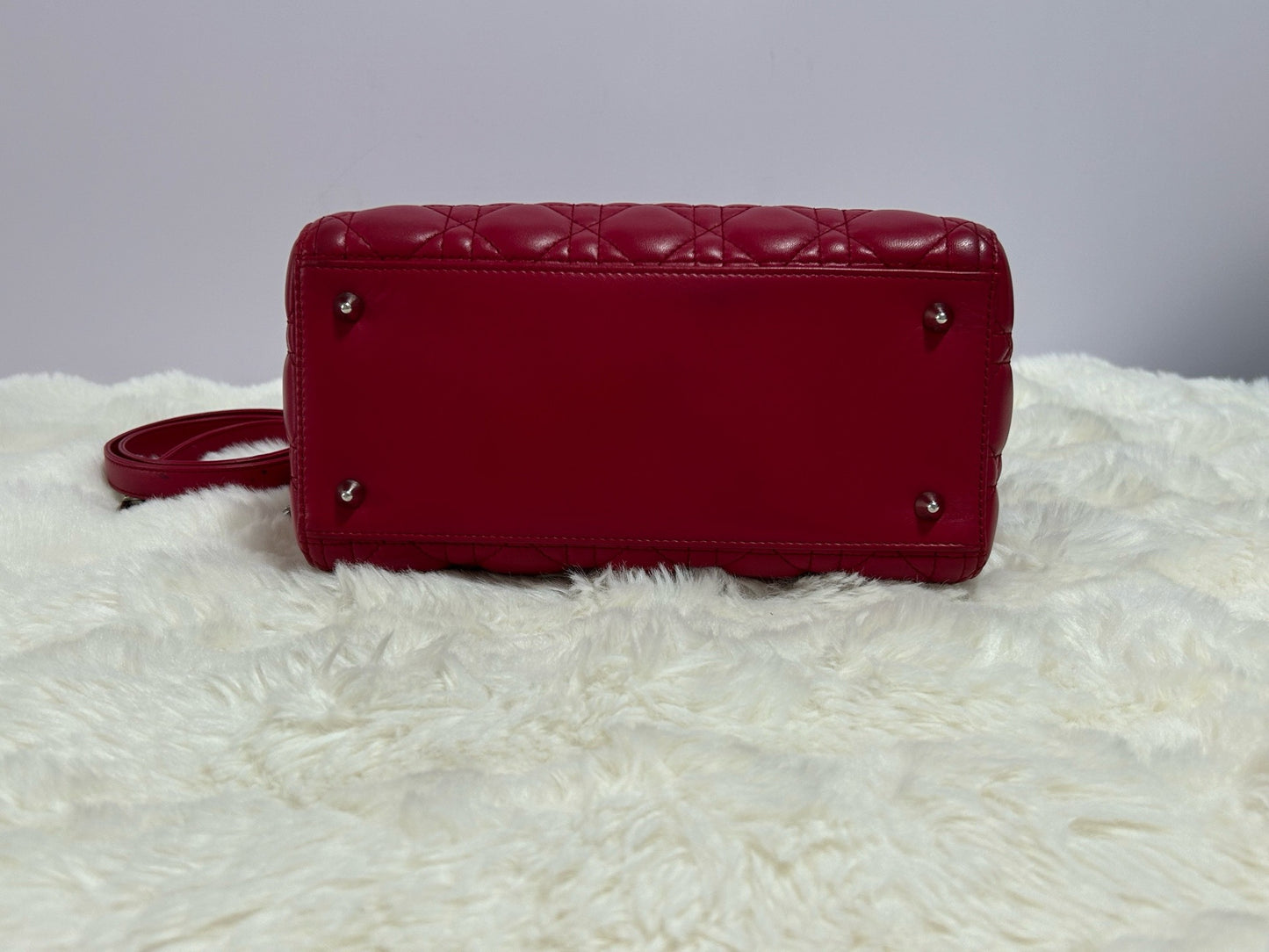 Dior - Lady Dior - Leather - Pink - (medium)