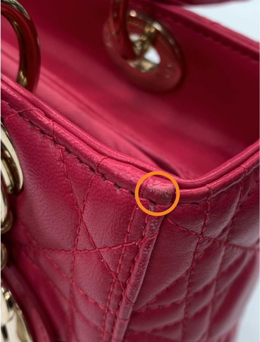 Dior - Lady Dior - Leather - Pink - (medium)