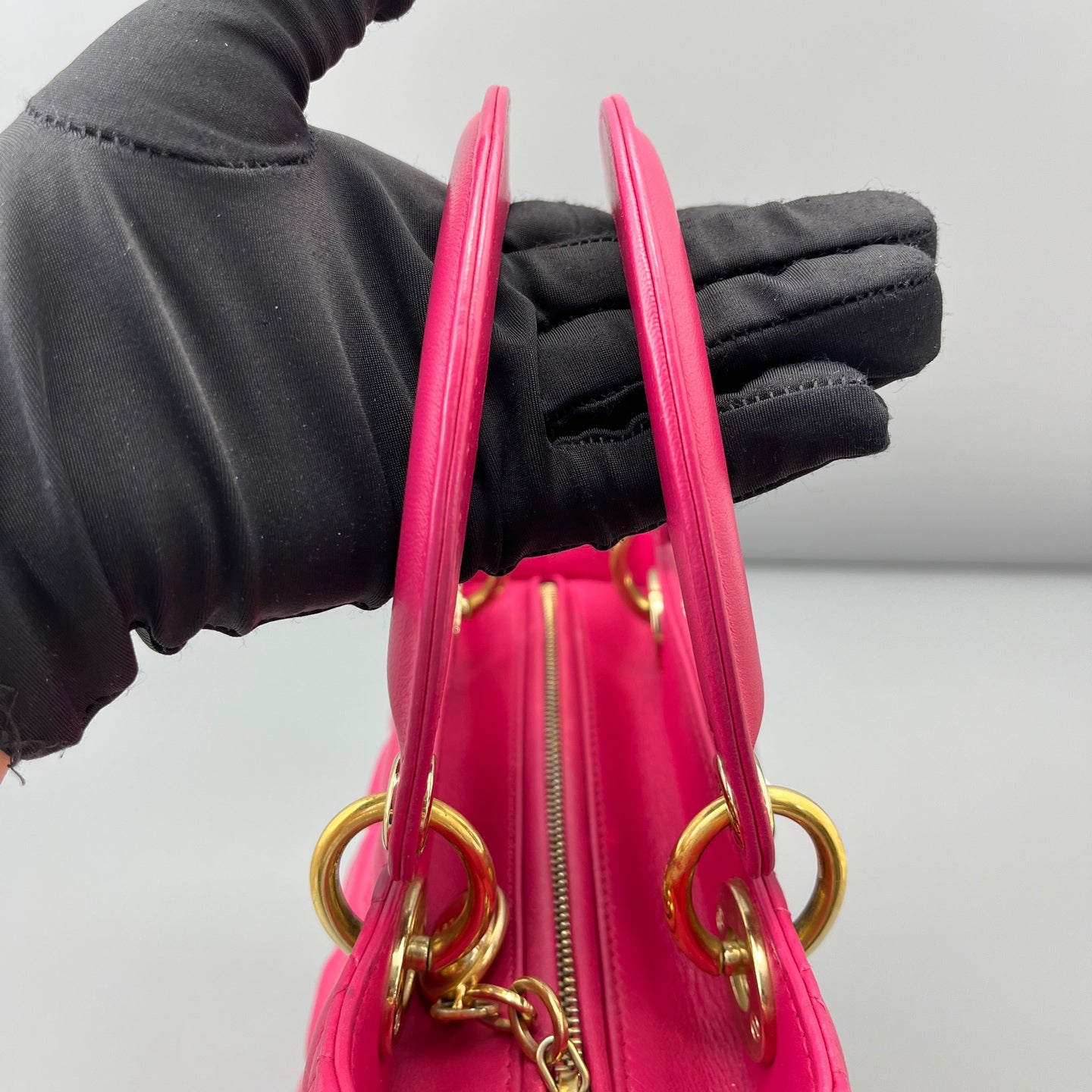Dior - Lady Dior - Leather - Pink - (Medium)