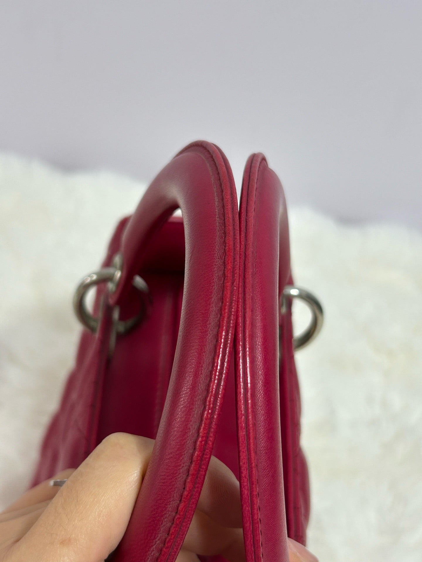 Dior - Lady Dior - Leather - Pink - (medium)