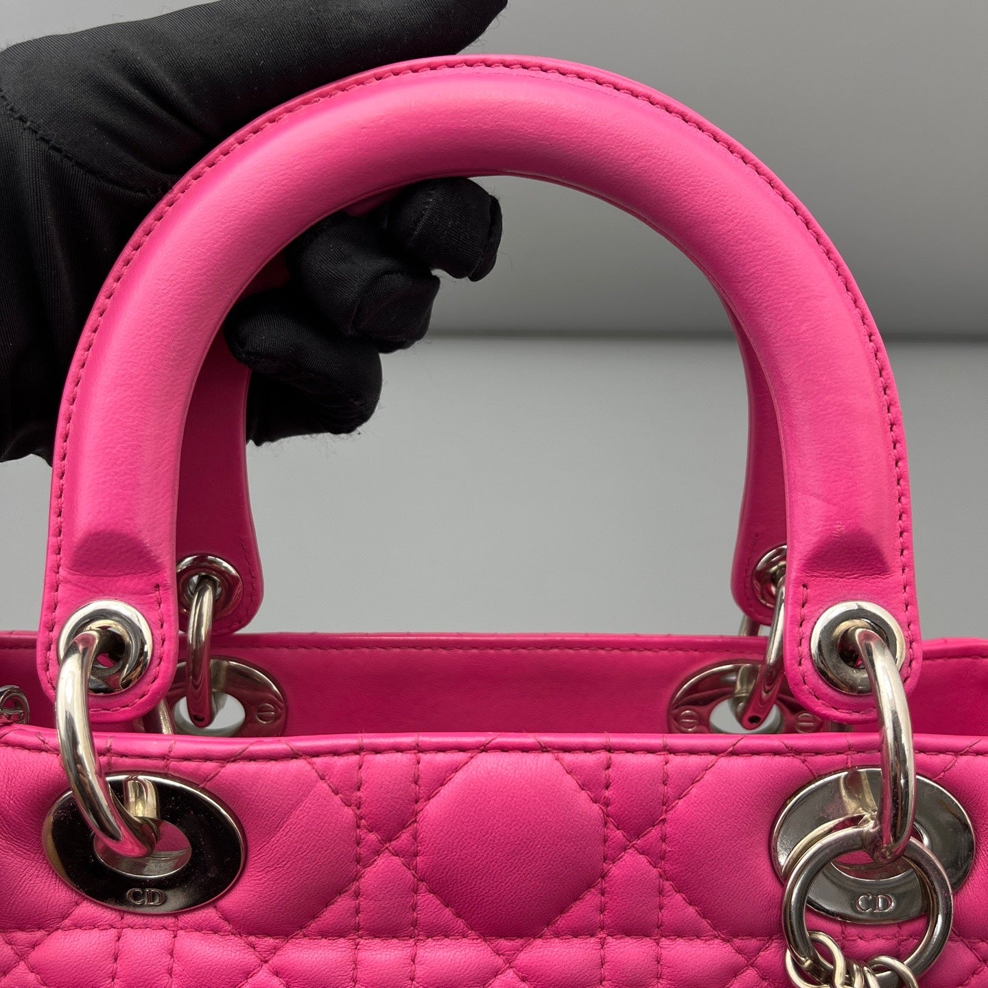 Dior - Lady Dior - Leather - Pink - (Medium)