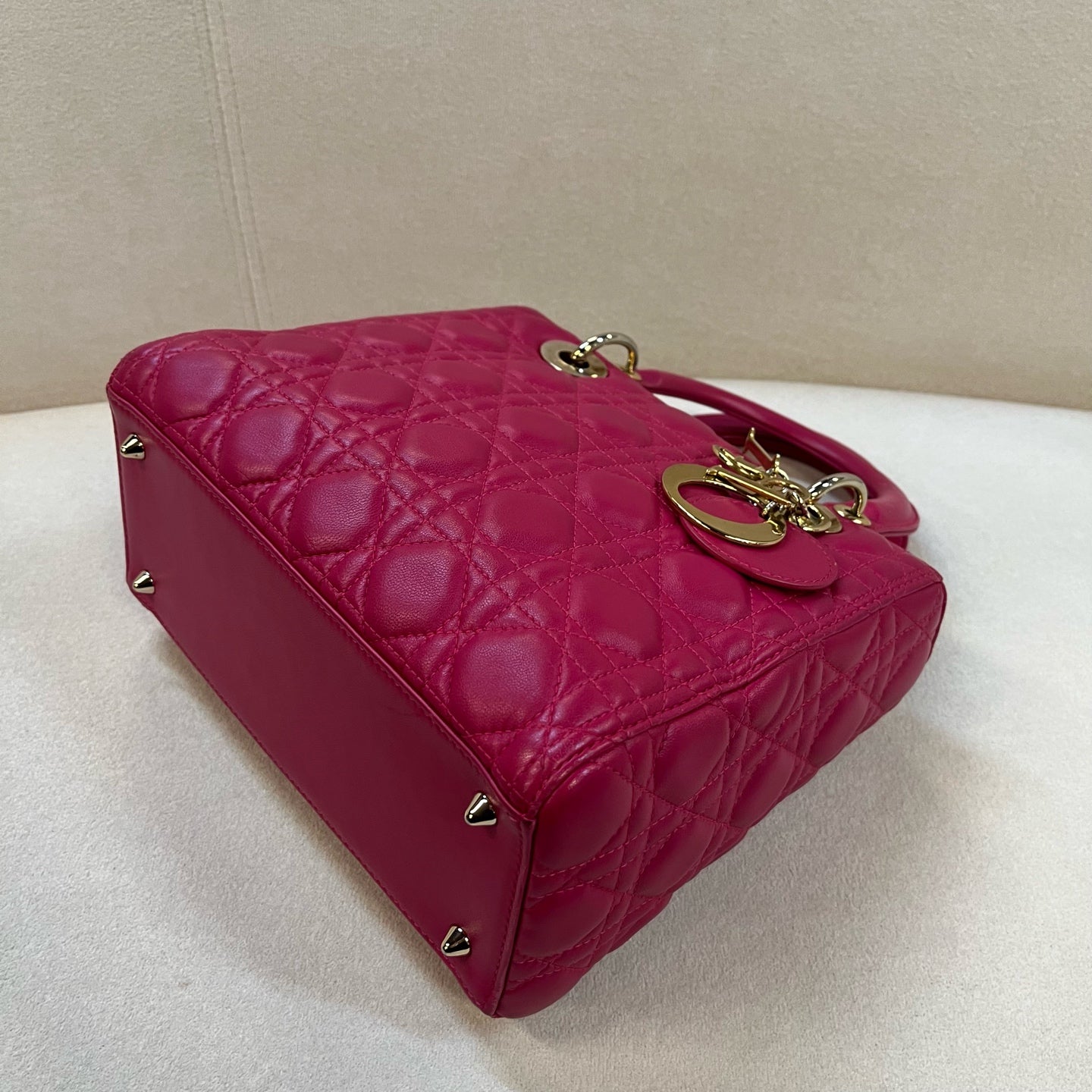 Dior - Lady Dior - Leather - Pink - (medium)