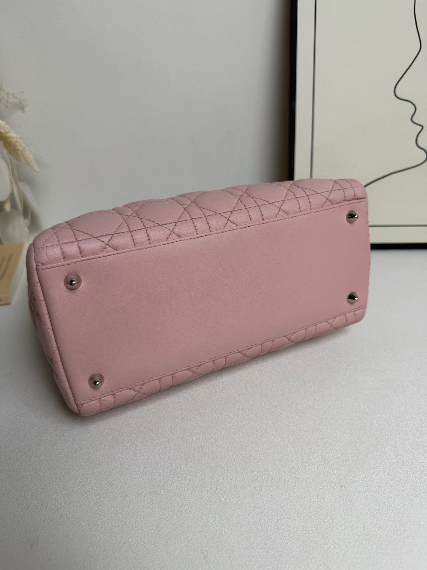 Dior - Lady Dior - Leather - Pink - (medium)