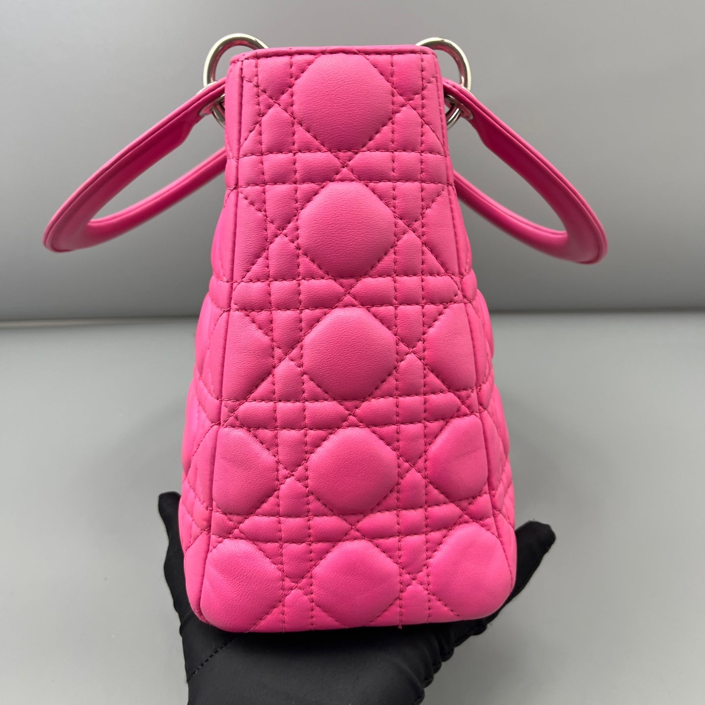 Dior - Lady Dior - Leather - Pink - (medium)