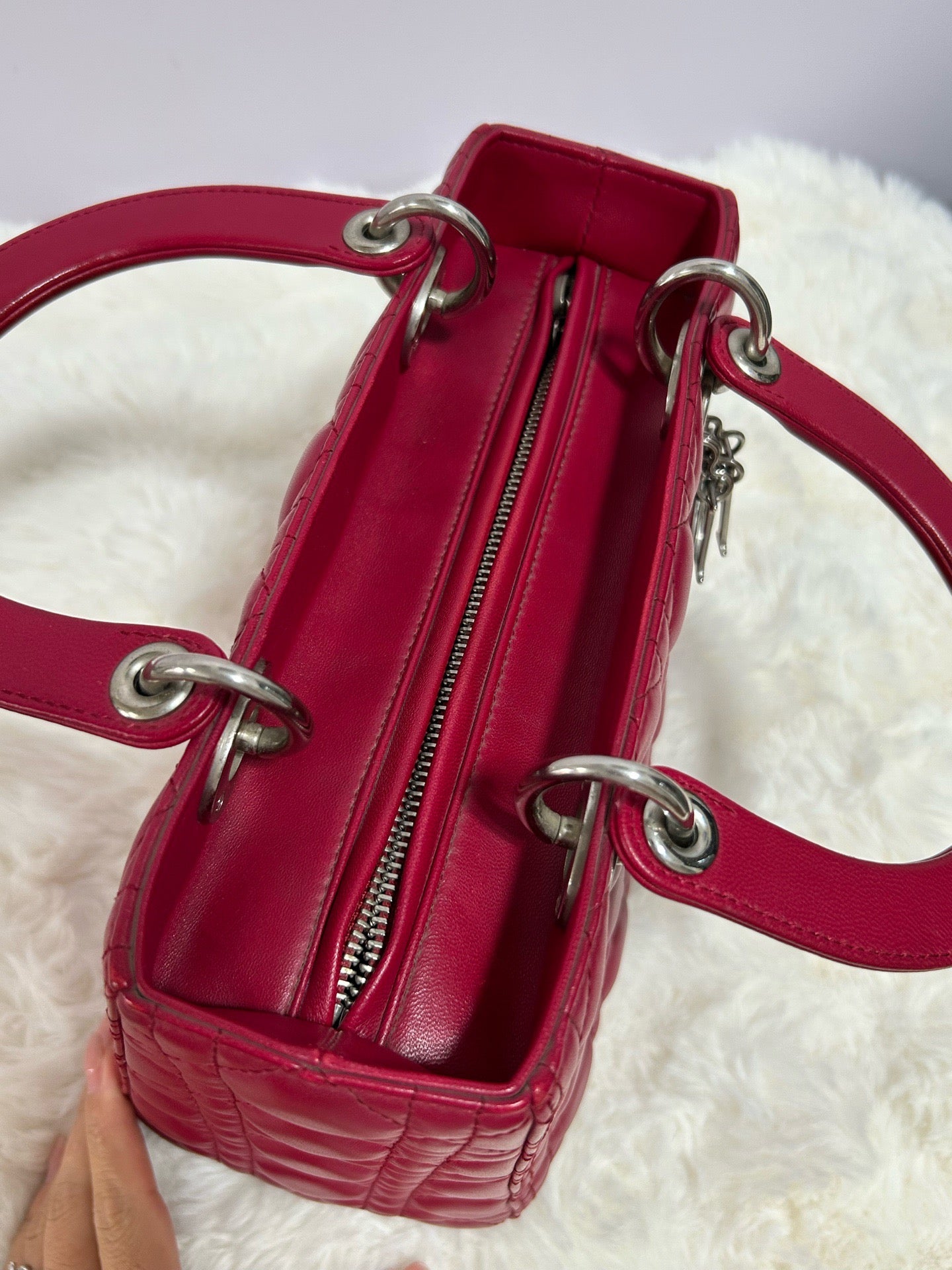 Dior - Lady Dior - Leather - Pink - (medium)