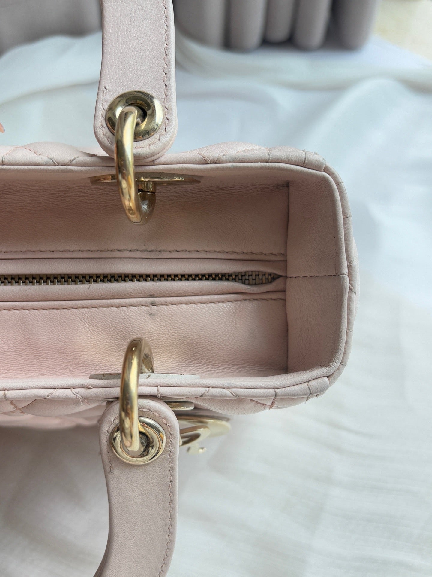Dior - Lady Dior - Leather - Pink - (medium)
