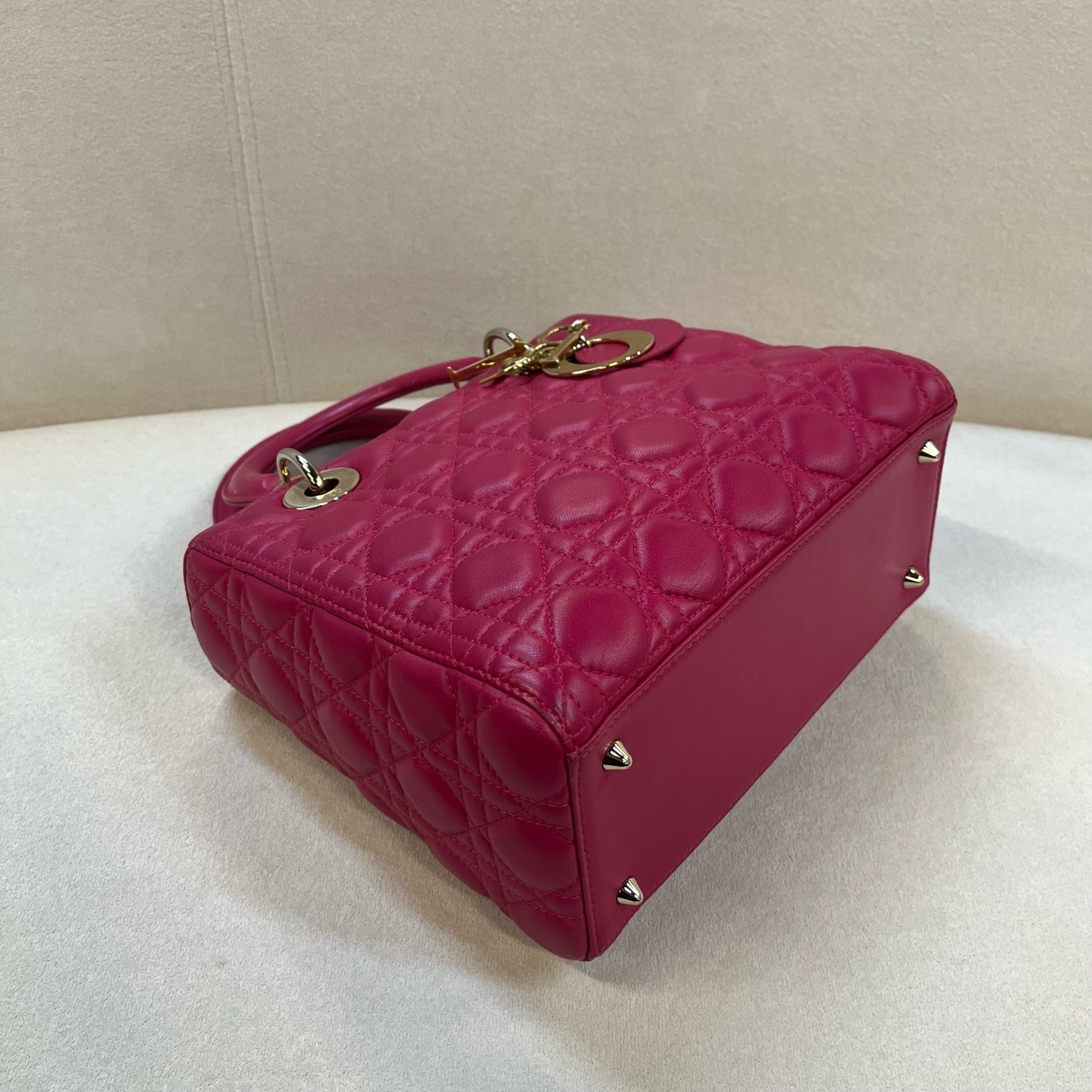 Dior - Lady Dior - Leather - Pink - (medium)