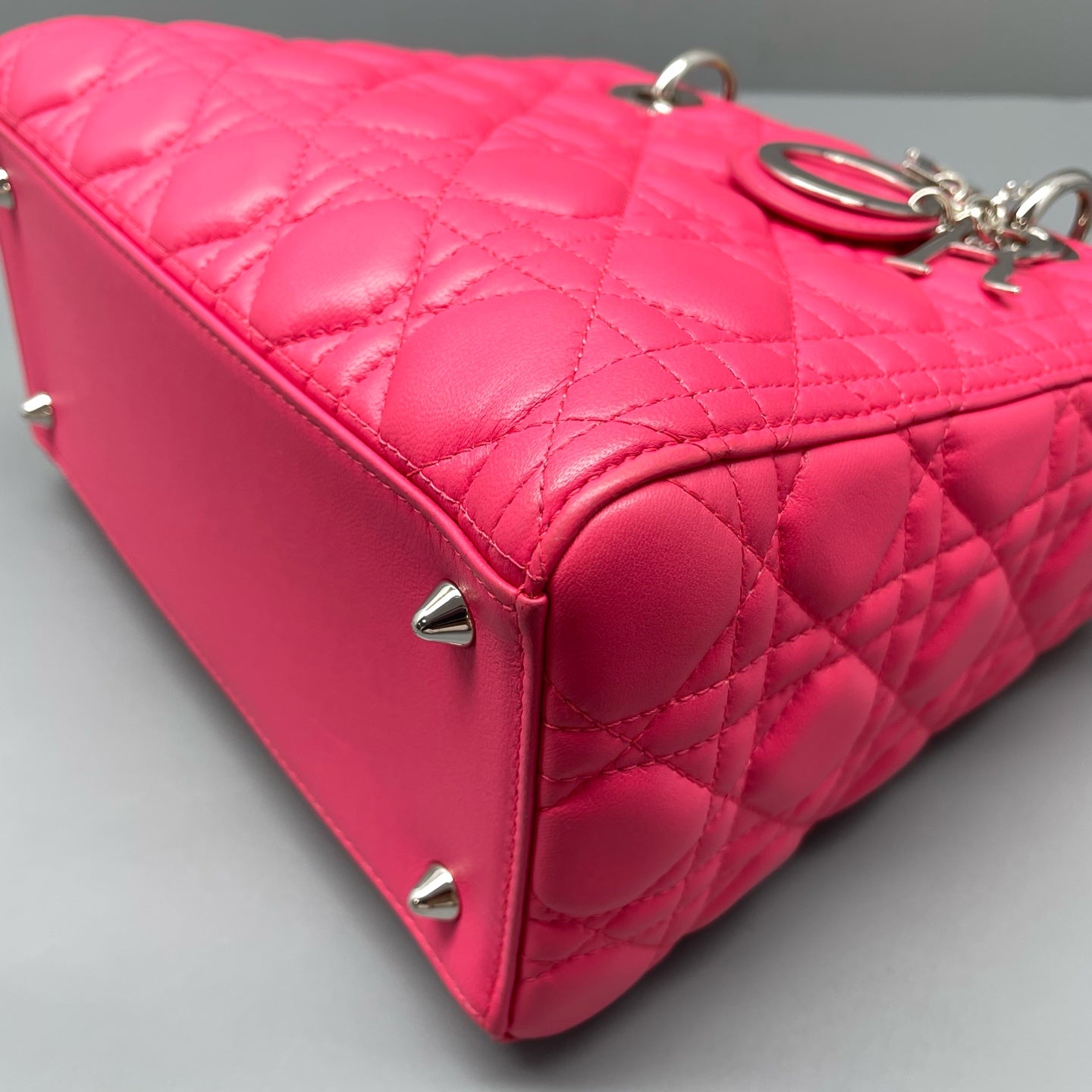 Dior - Lady Dior - Leather - Pink - (medium)