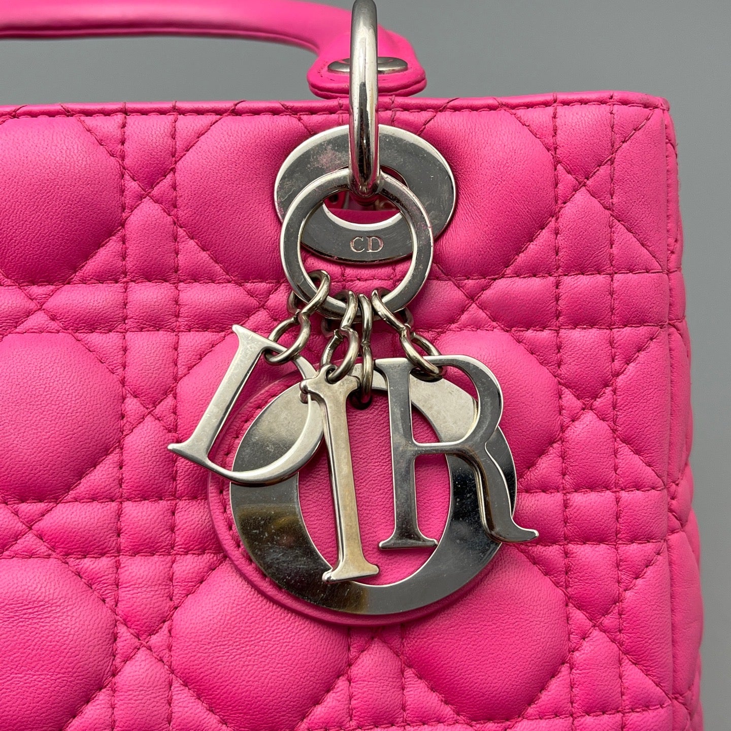 Dior - Lady Dior - Leather - Pink - (Medium)