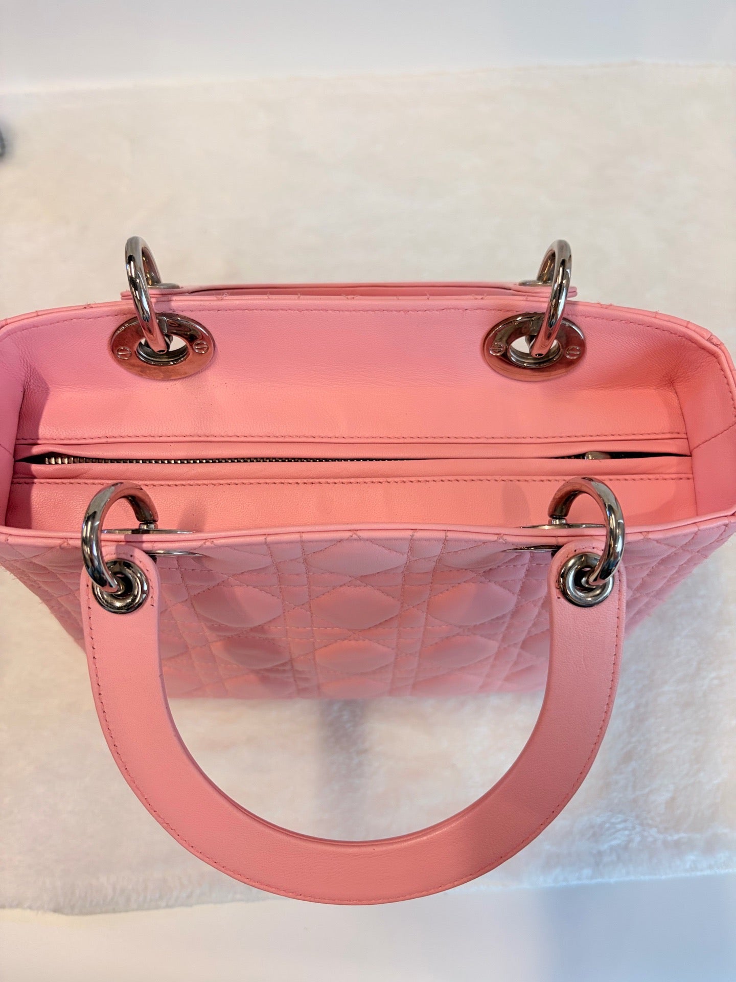 Dior - Lady Dior - Leather - Pink - (Medium)