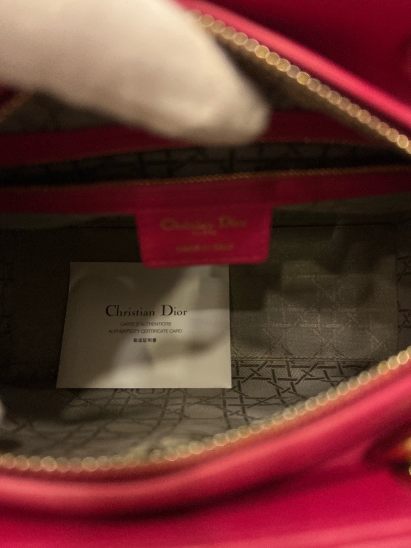 Dior - Lady Dior - Leather - Pink - (medium)