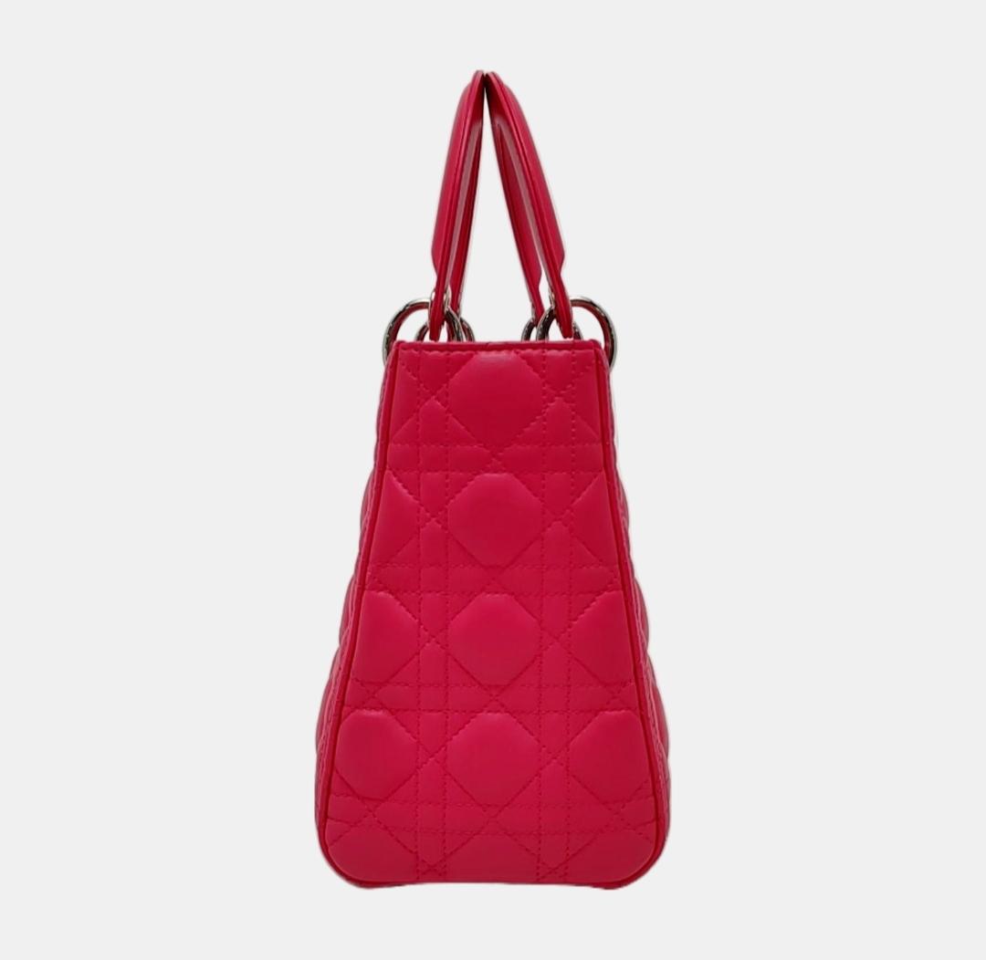 Dior - Lady Dior - Leather - Pink - (medium)