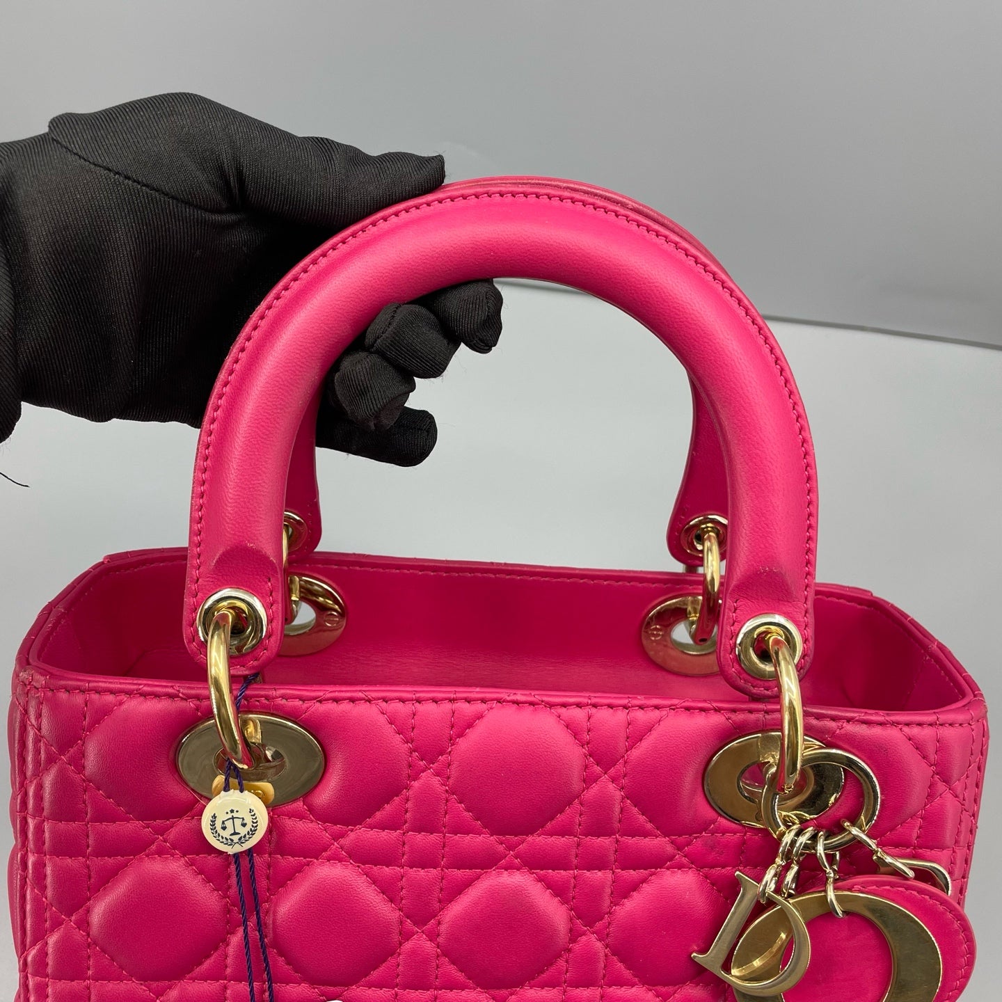 Dior - Lady Dior - Leather - Pink - (medium)