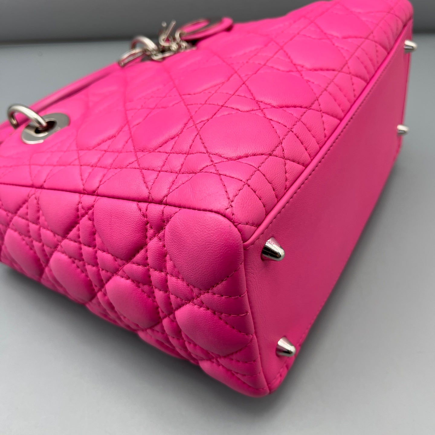 Dior - Lady Dior - Leather - Pink - (medium)