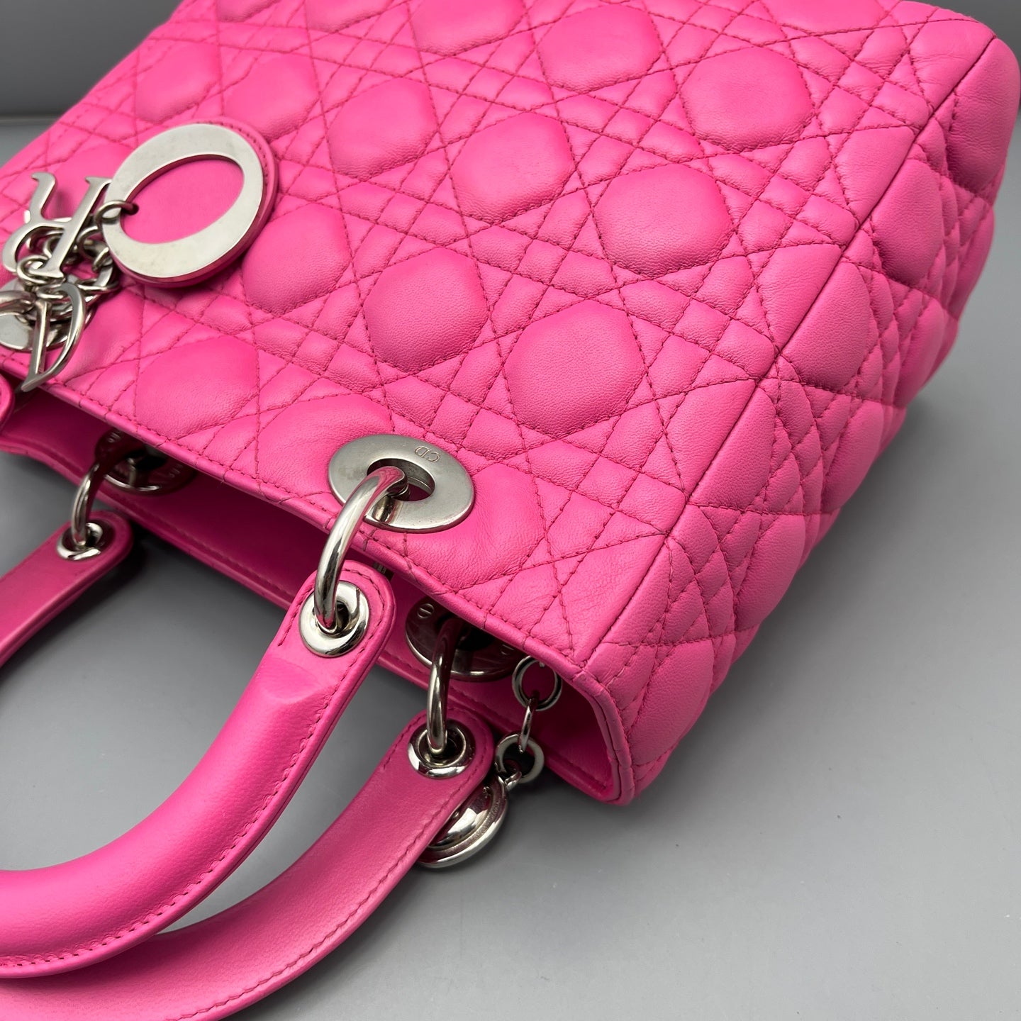 Dior - Lady Dior - Leather - Pink - (medium)