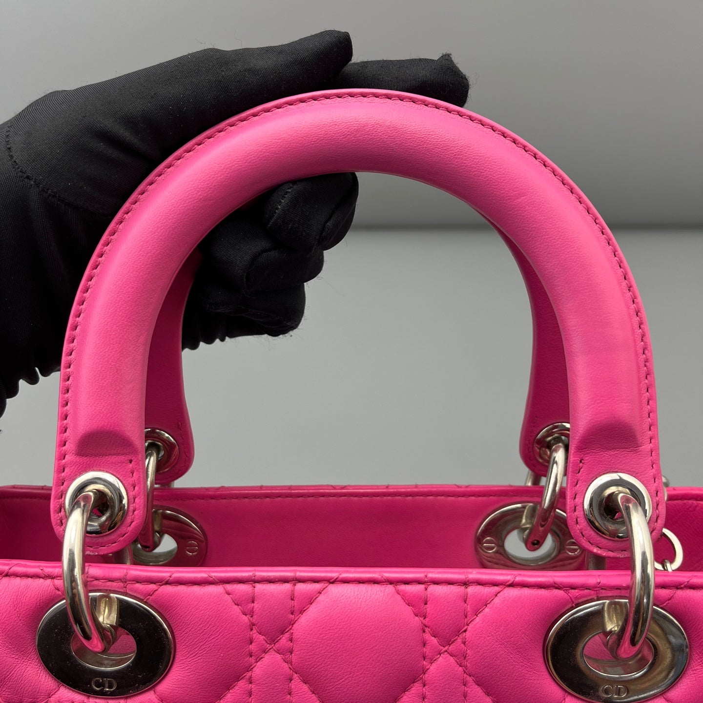 Dior - Lady Dior - Leather - Pink - (medium)