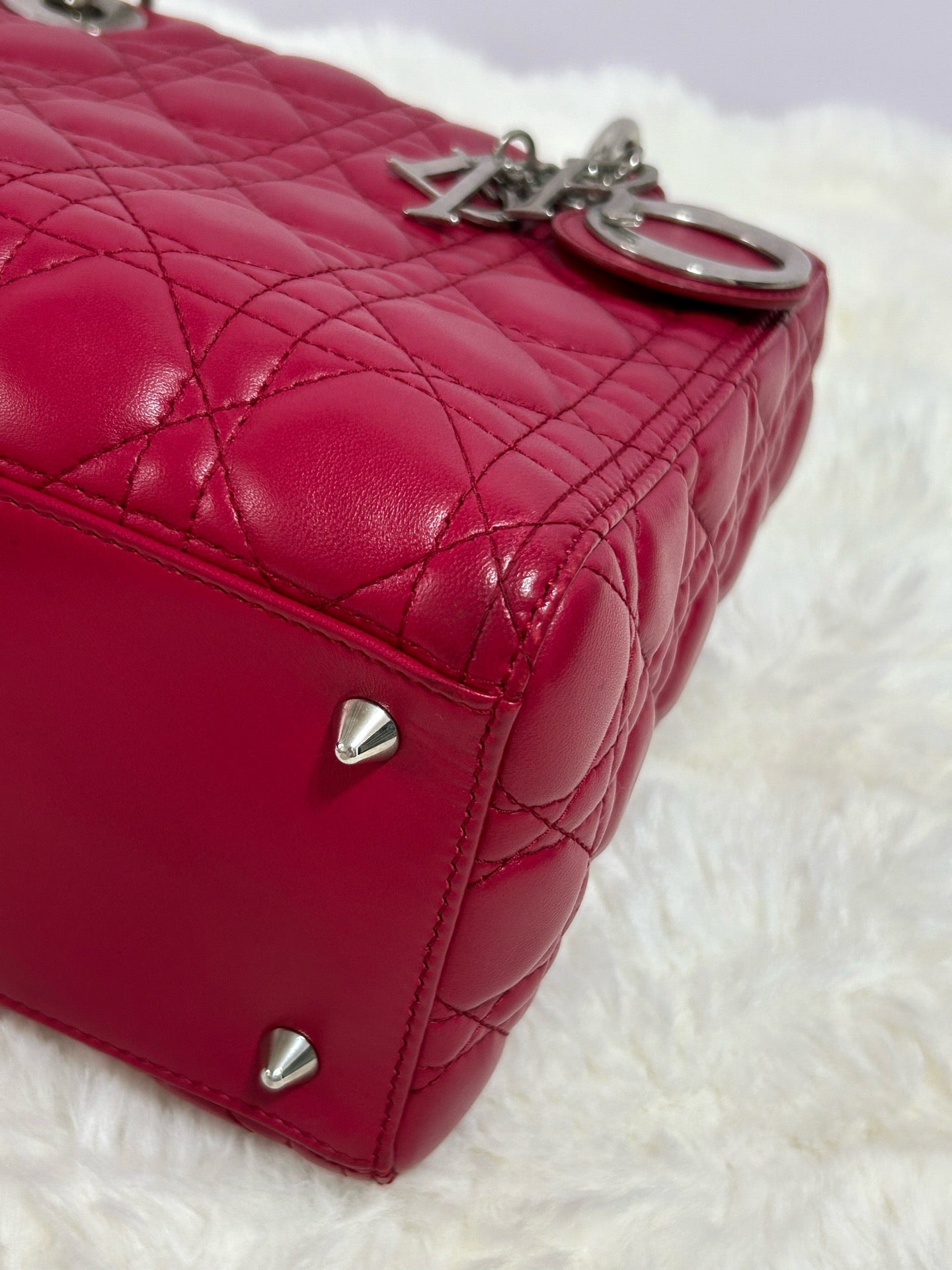 Dior - Lady Dior - Leather - Pink - (medium)
