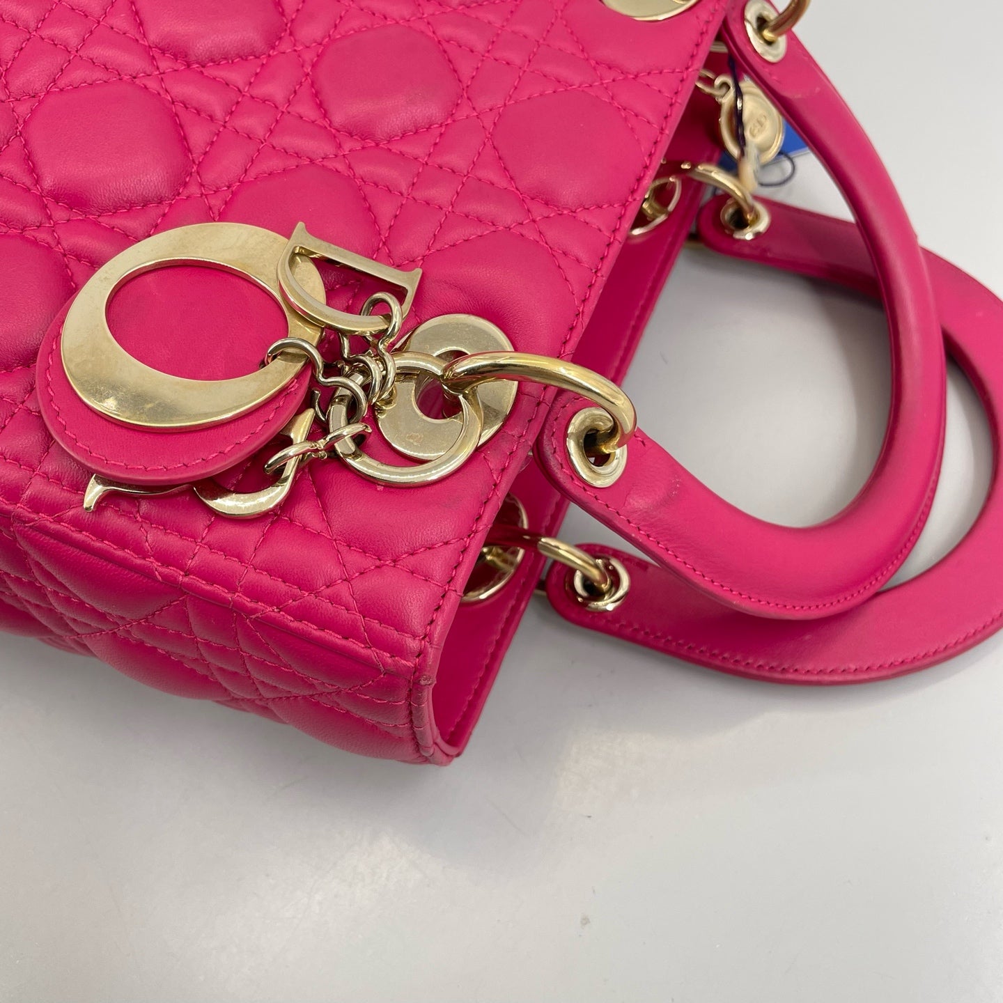Dior - Lady Dior - Leather - Pink - (medium)